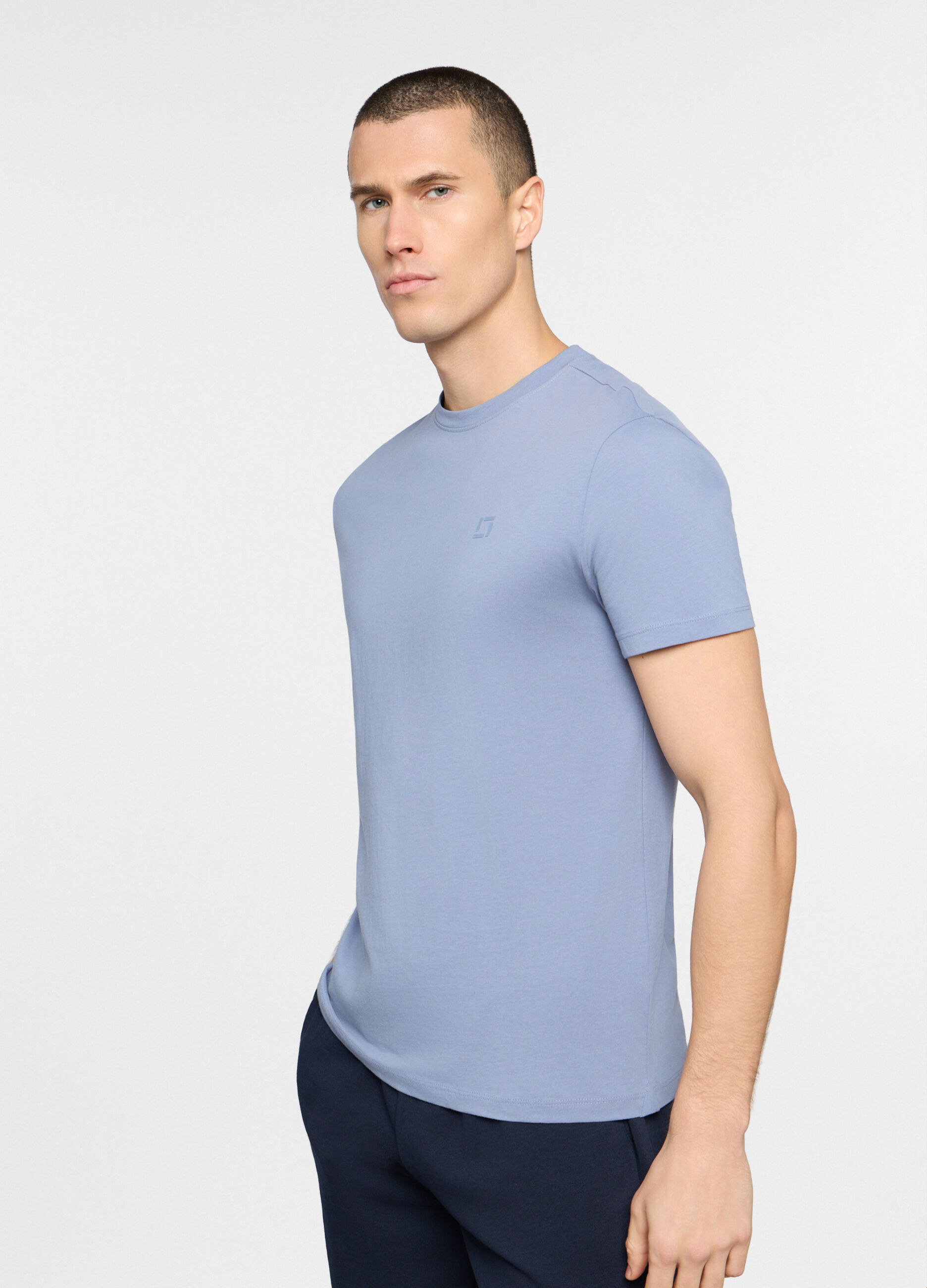 T-shirt slim fit in cotone uomo