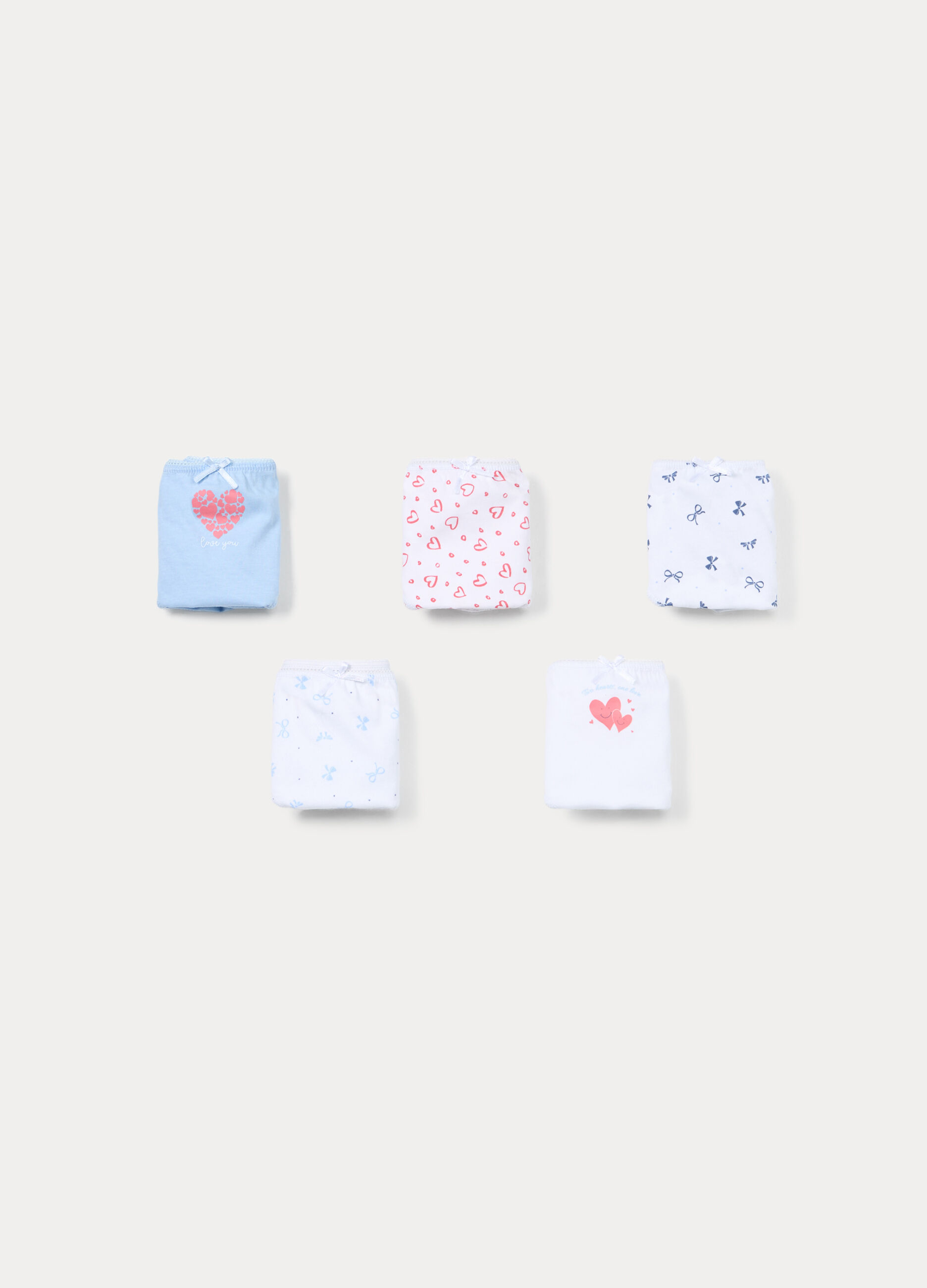 Pack 3 slip in jersey di puro cotone bambina_0