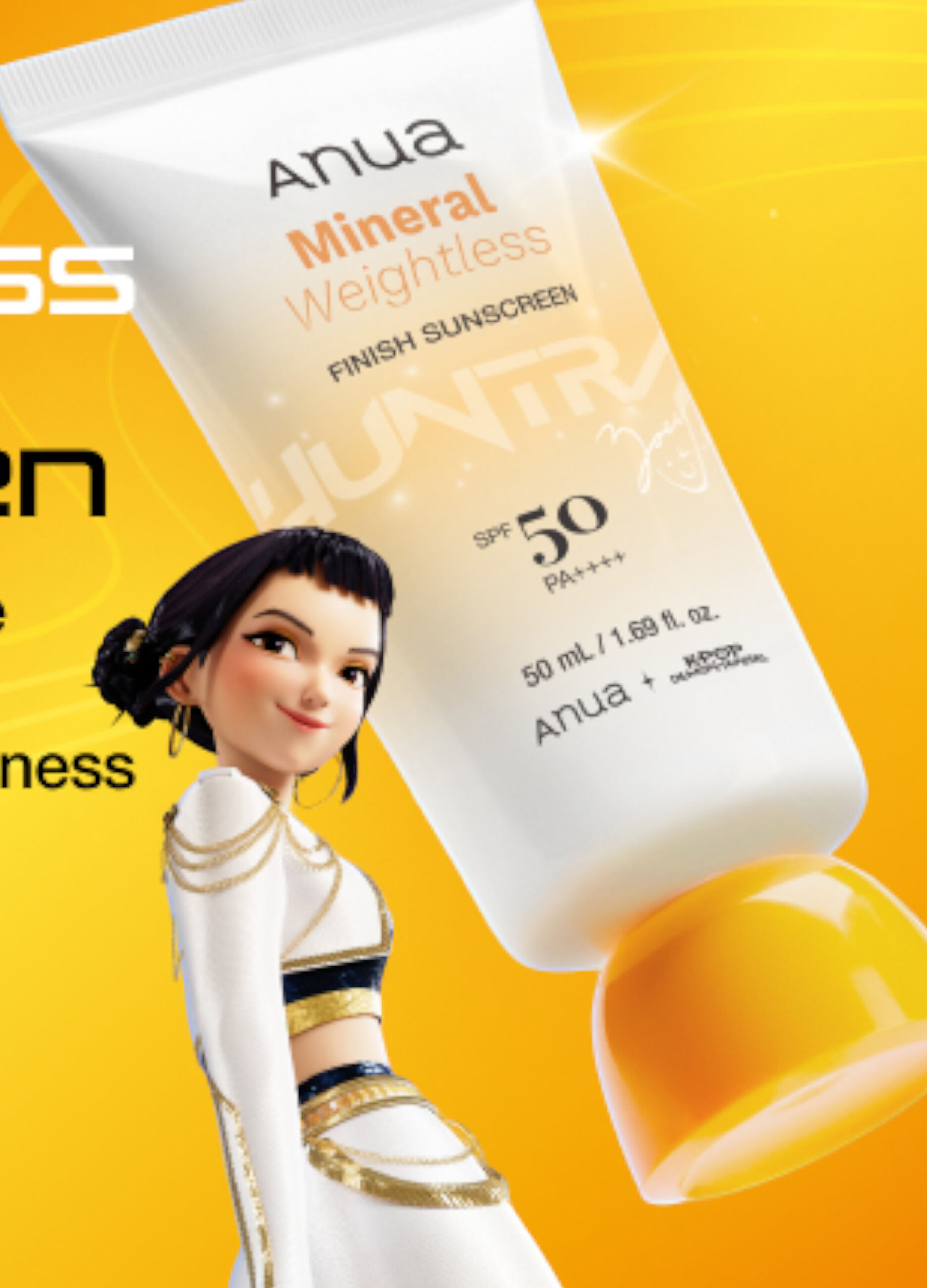Mineral Weightless Finish Sunscreen 50Ml - Anua KPop Demon Hunters_9