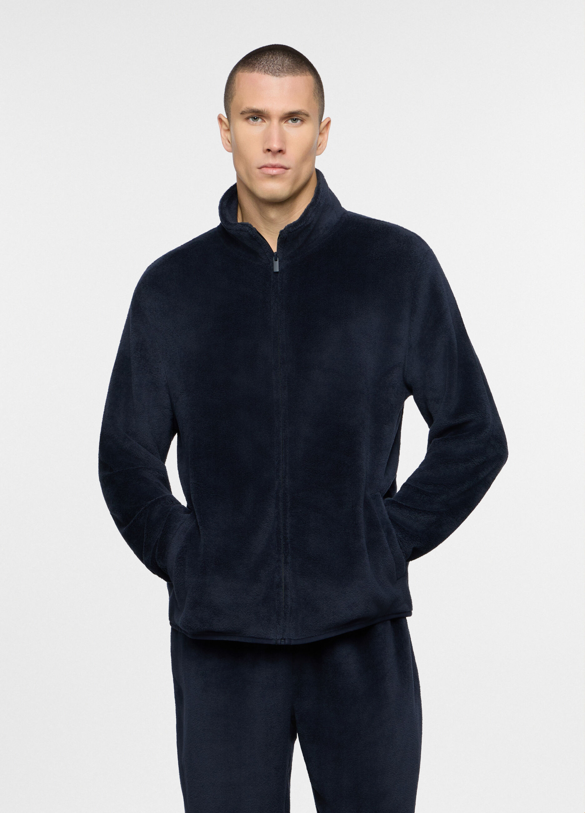 Felpa pigiama in pile uomo_0