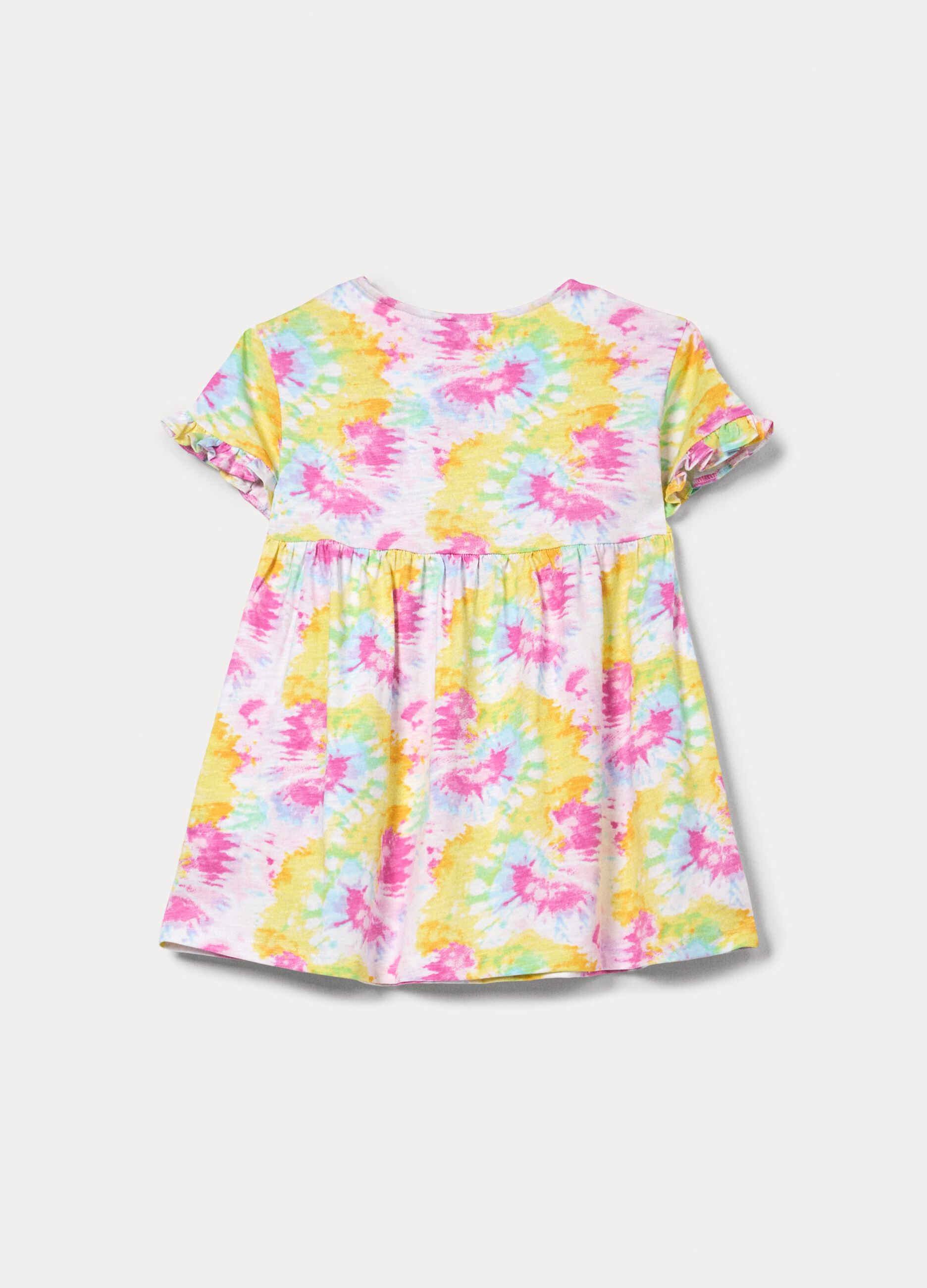 Vestito in jersey di cotone slub bambina_1