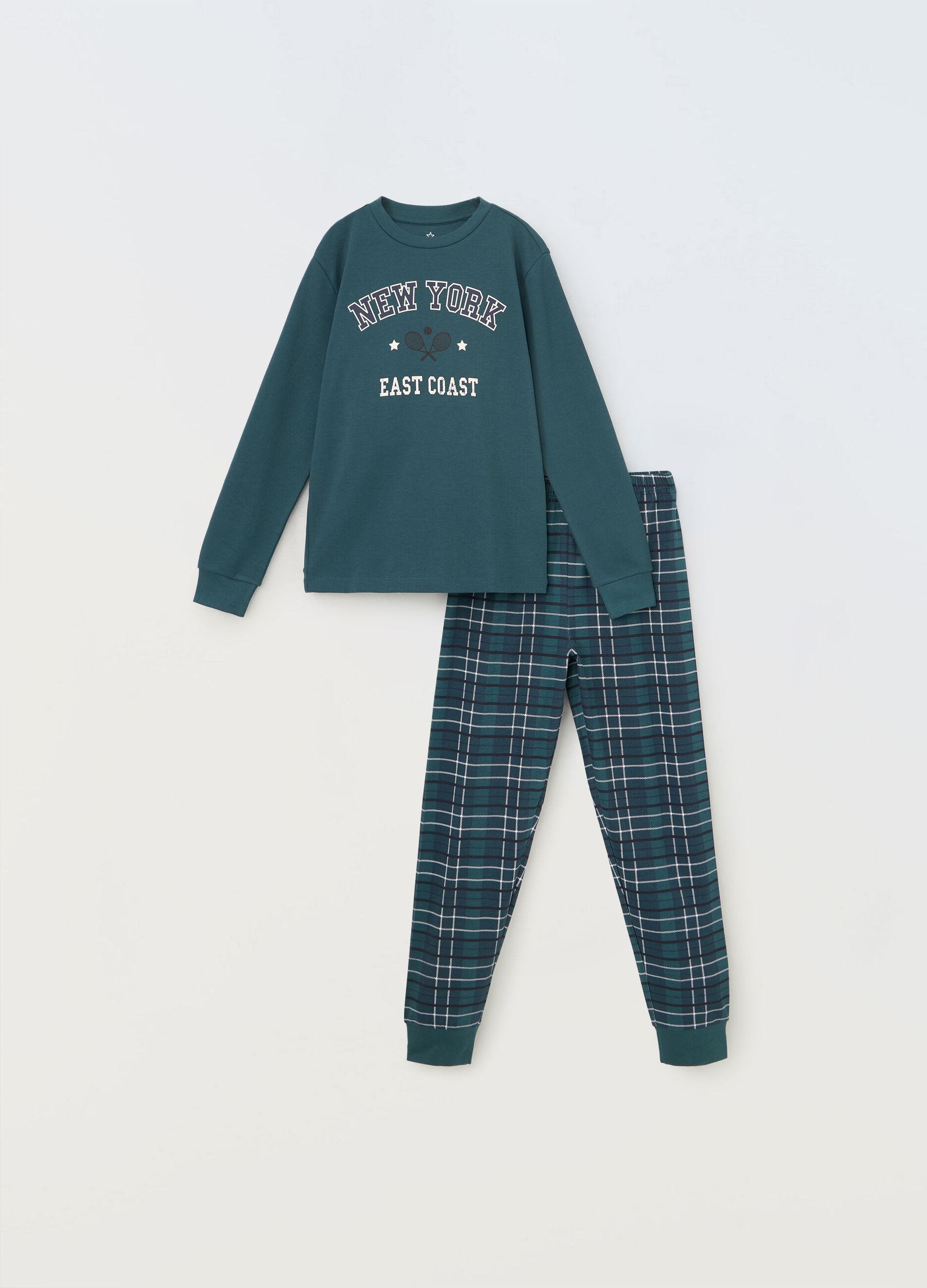 Set pigiama in interlock di puro cotone ragazzo_0