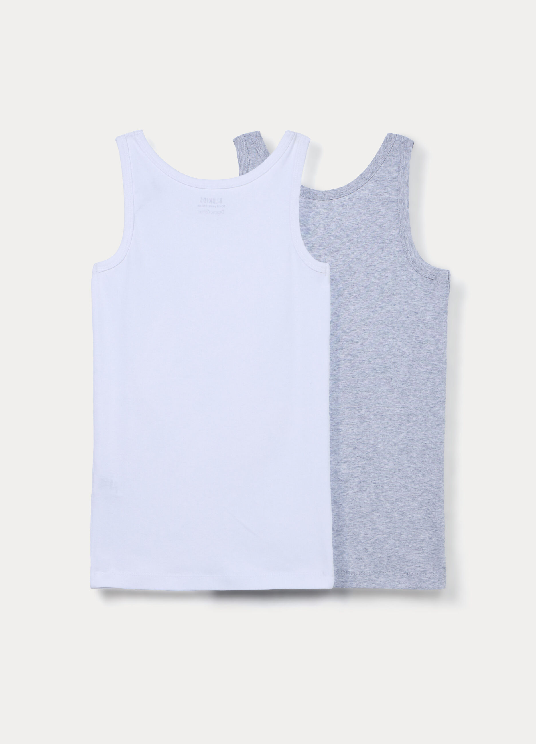Pack 2 canotte in costina di puro cotone ragazzo_1