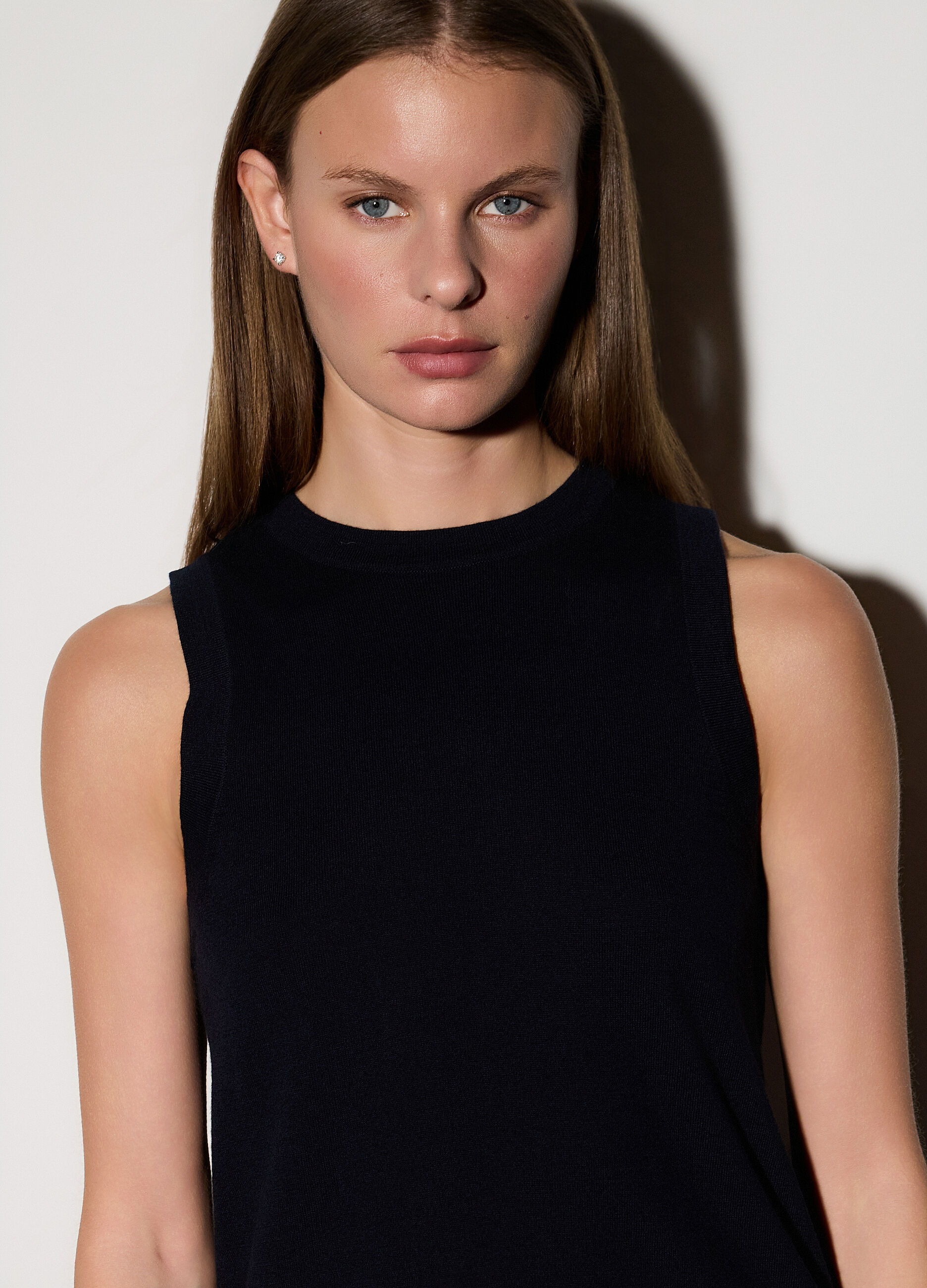 Canotta girocollo rasata donna_3