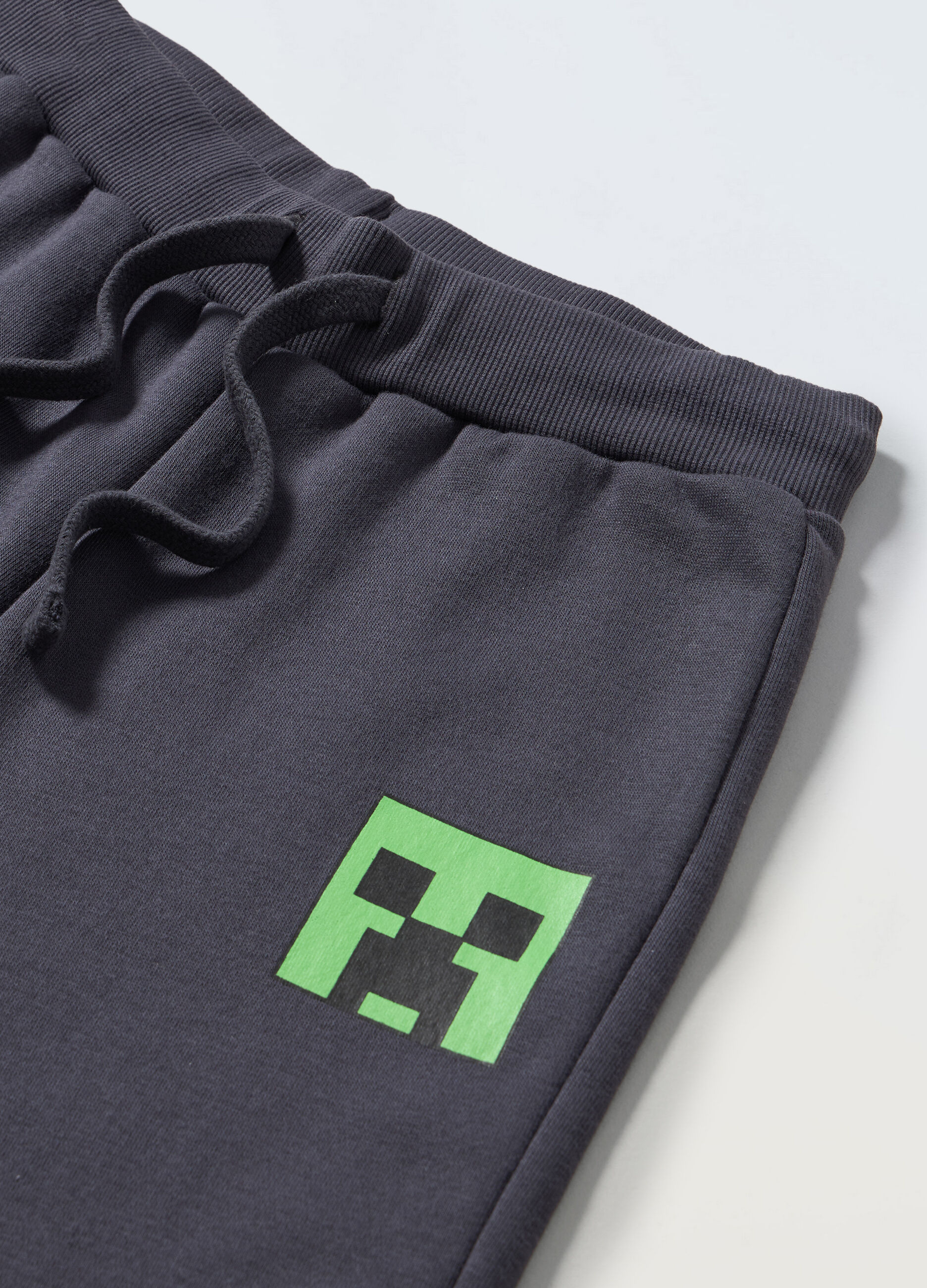 Jogger in misto cotone fleece bambino_1