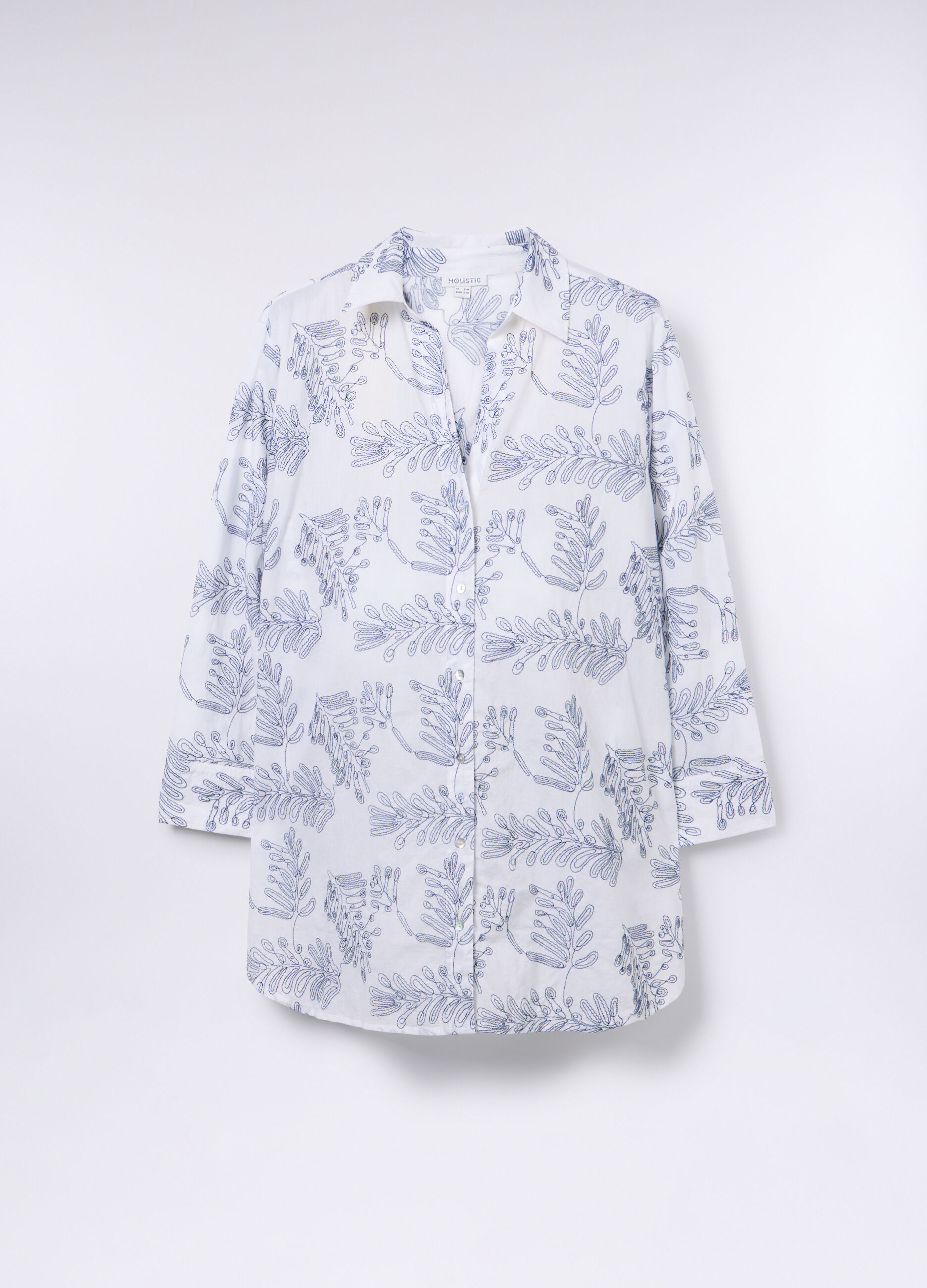 Copricostume caftano in puro cotone donna_0