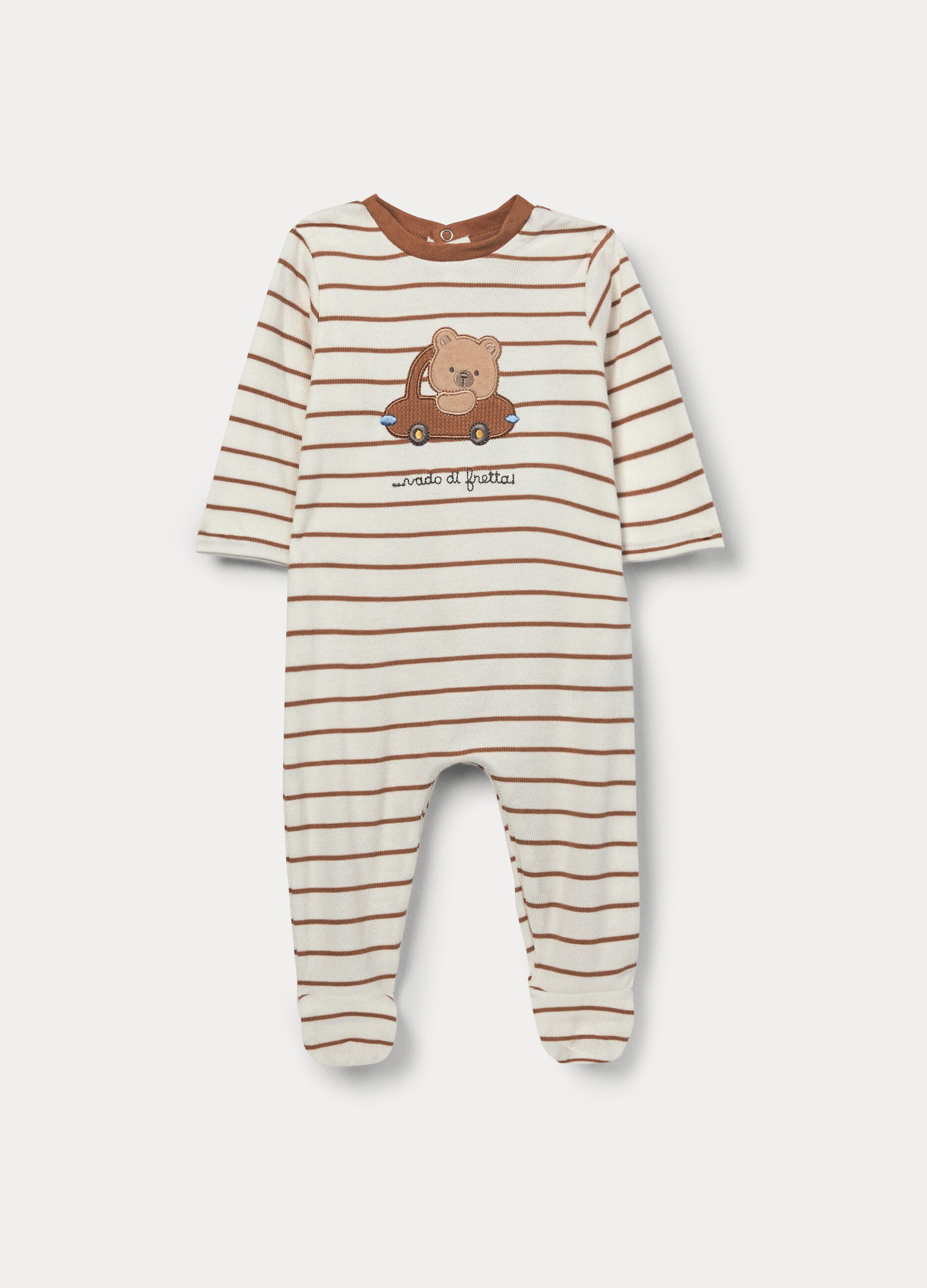 Tutina tricot in puro cotone neonato_0