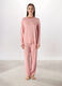 Set pigiama lungo con pizzo donna_0