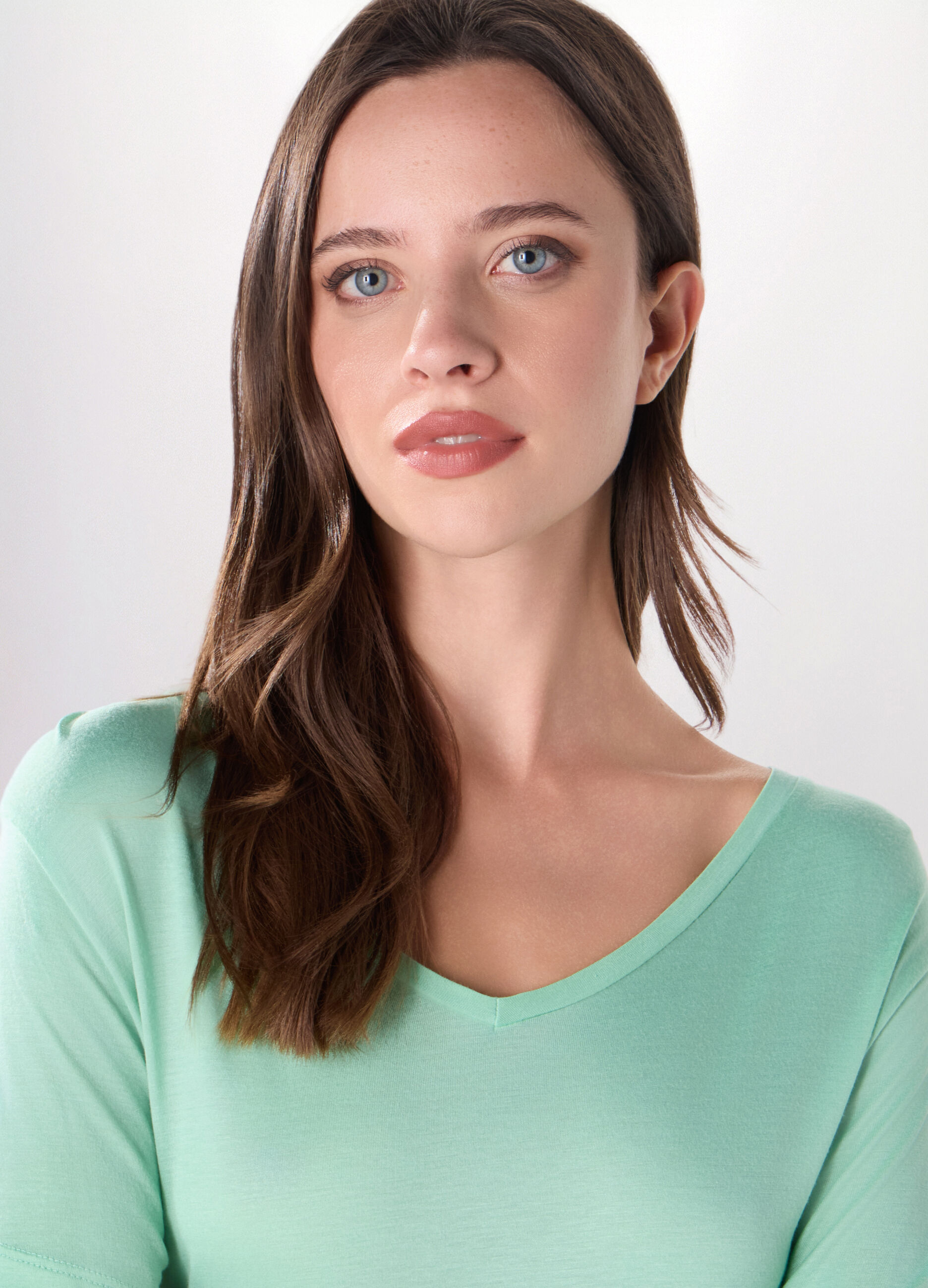 T-shirt in jersey di pura viscosa donna_2