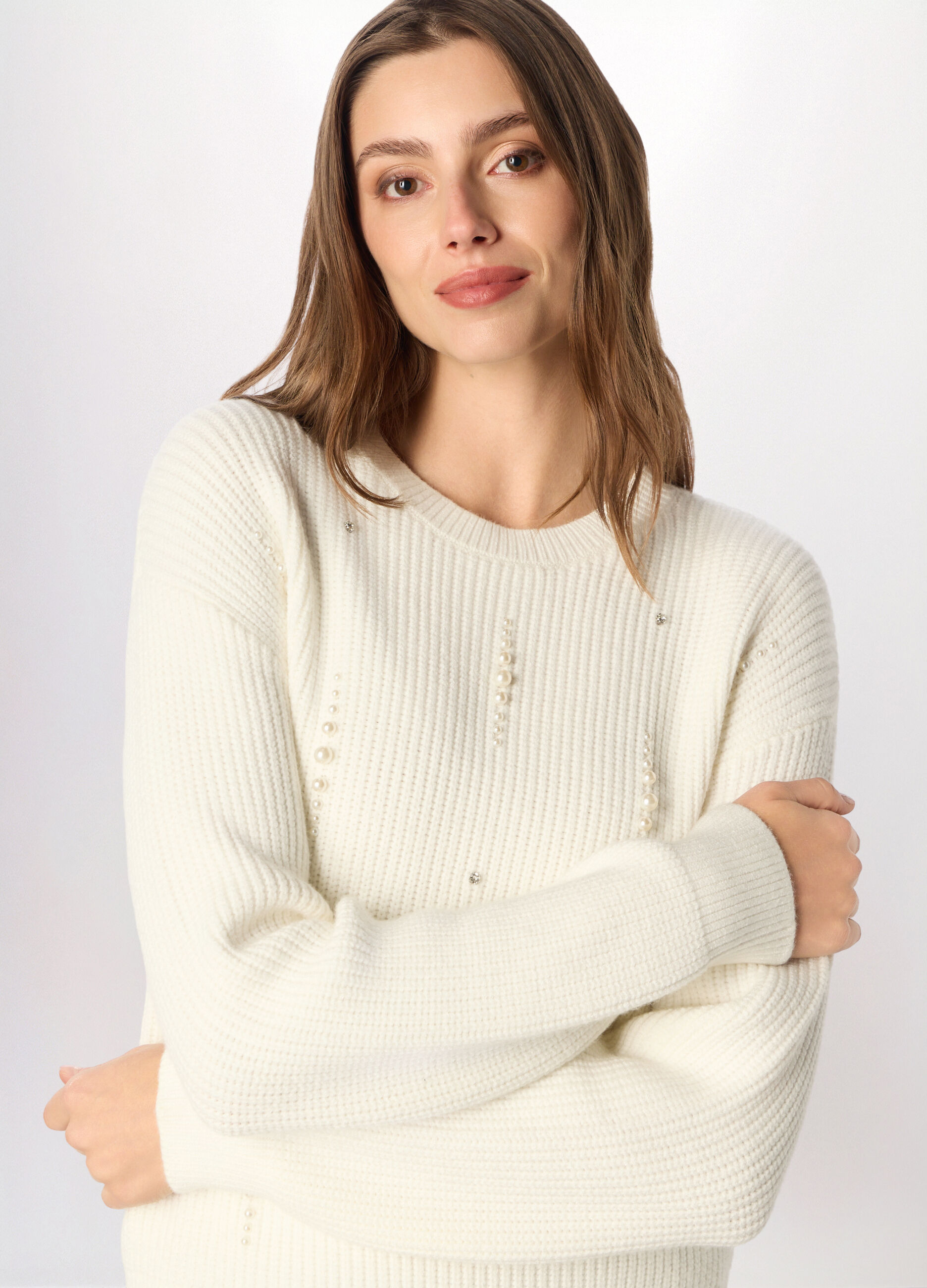 Pullover tricot misto viscosa donna_2