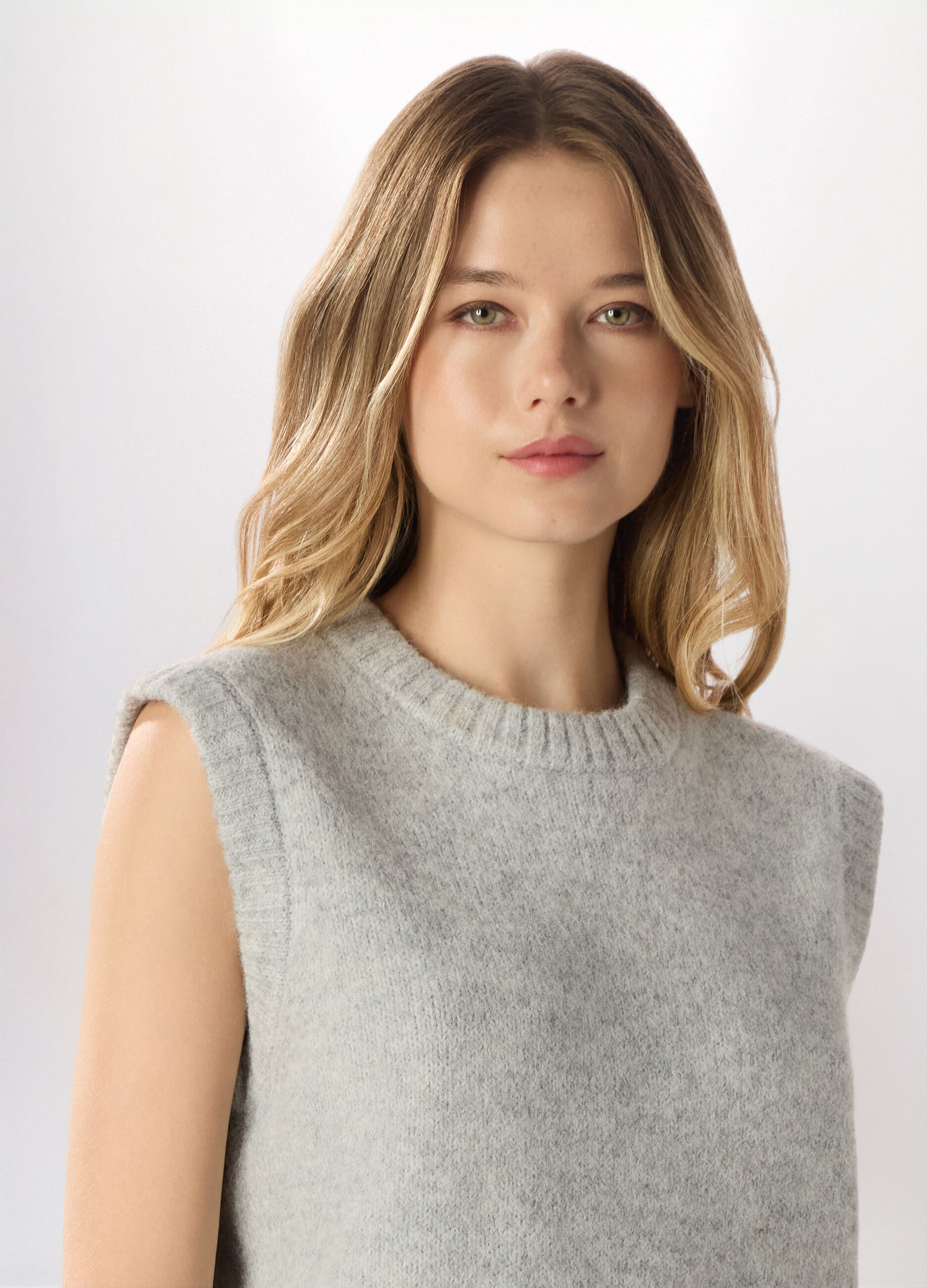 Gilet misto lana donna_2