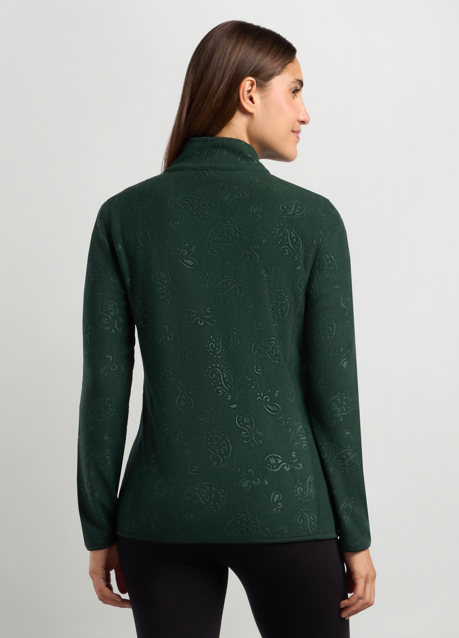 Felpa in pile full zip donna _1