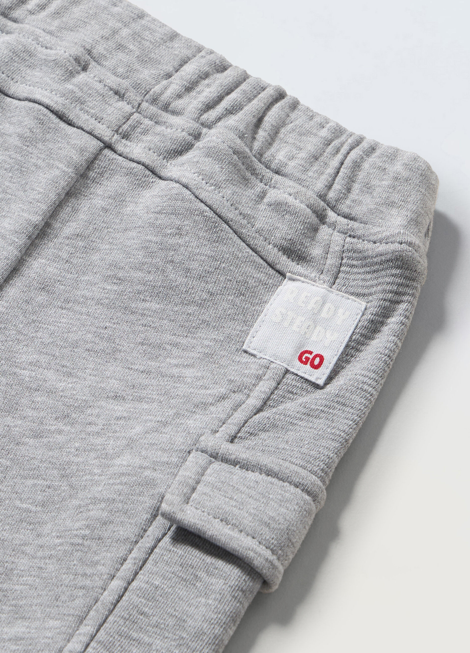 Jogger cargo in french terry di misto cotone neonato_1