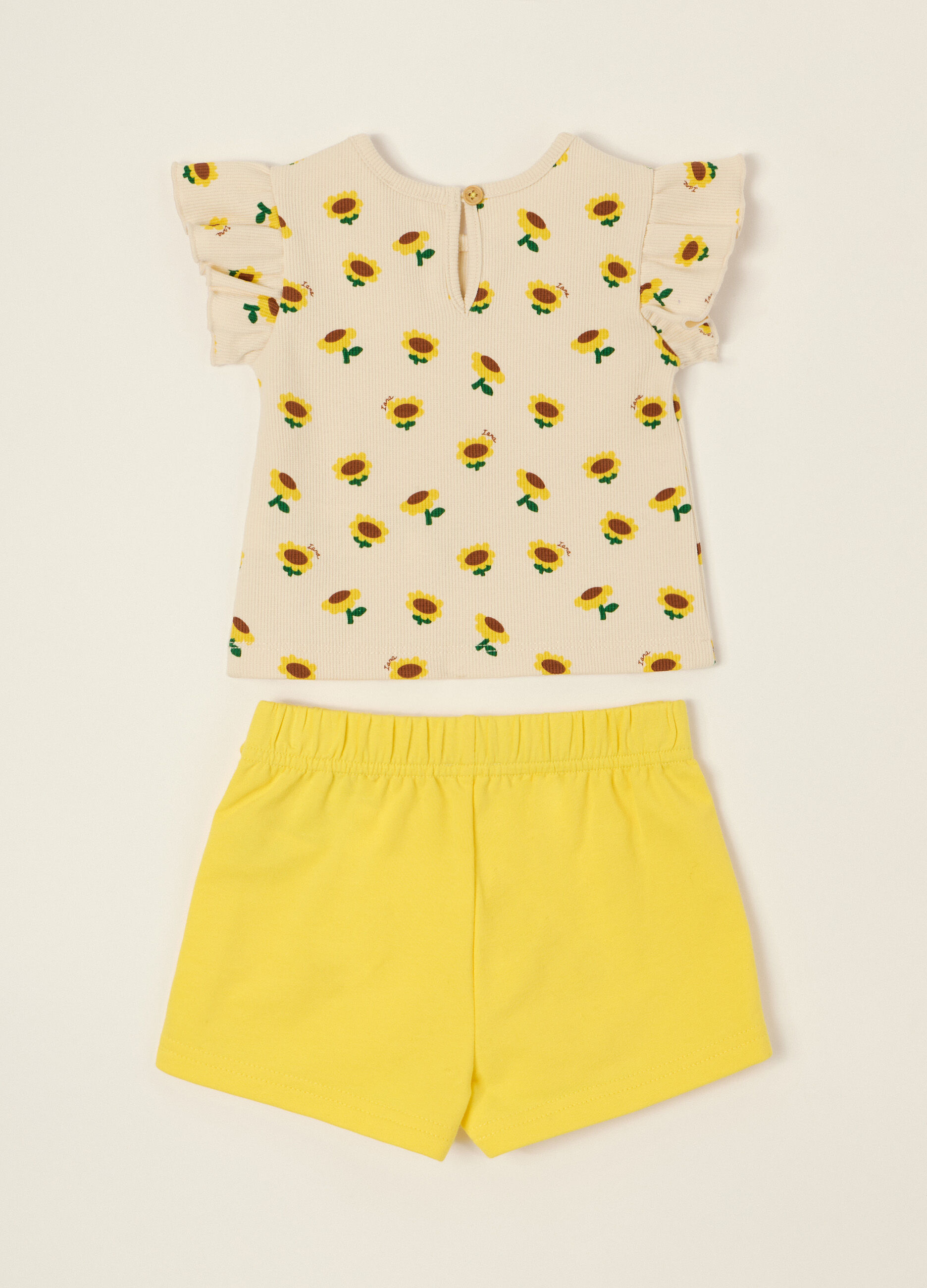 Jogging set in costina di cotone stretch IANA _1