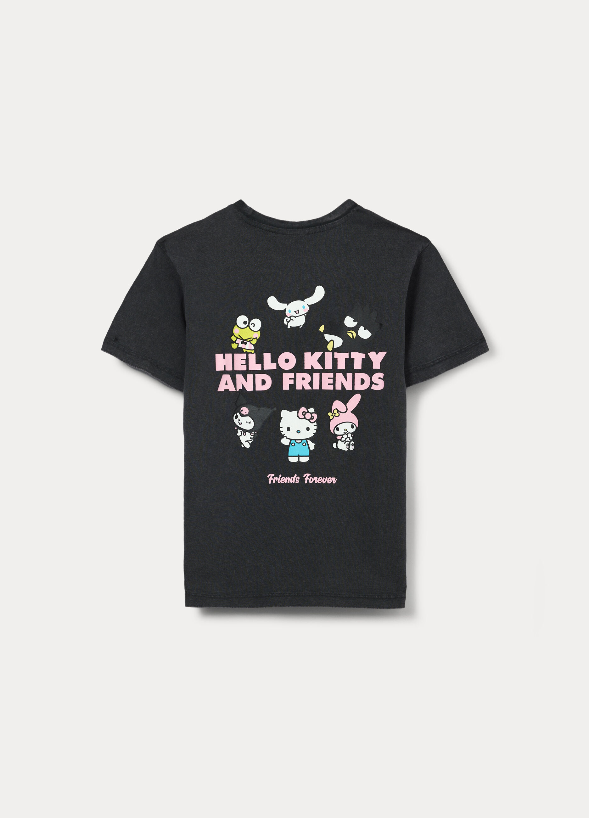 T-shirt Hello Kitty in jersey di puro cotone ragazza