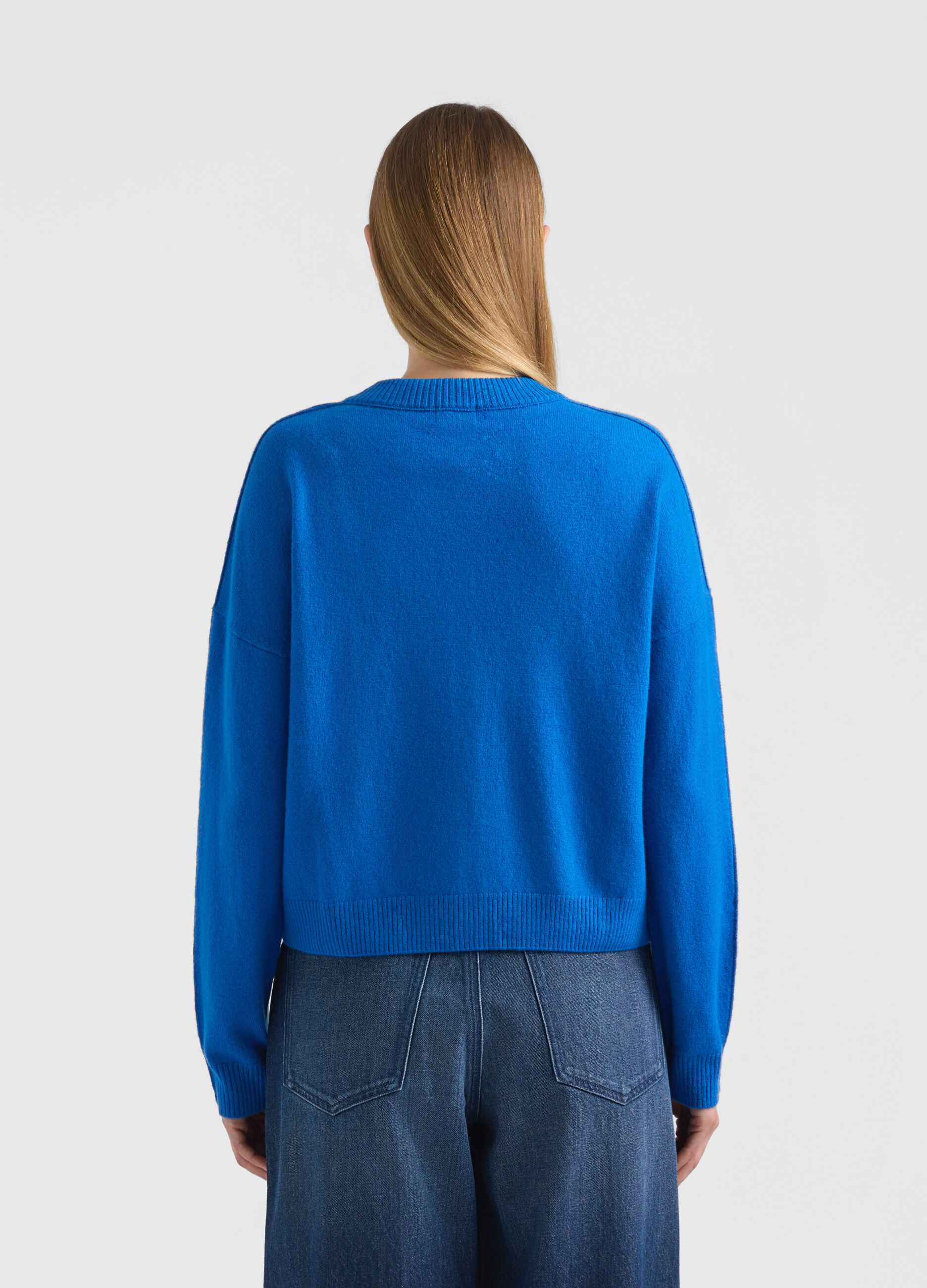 Maglia girocollo rasata donna_2