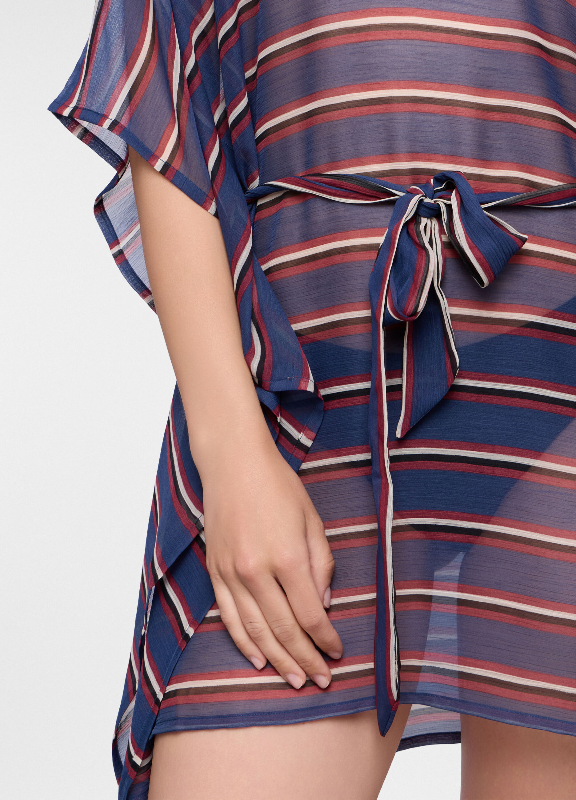 Caftano copricostume in chiffon donna_2
