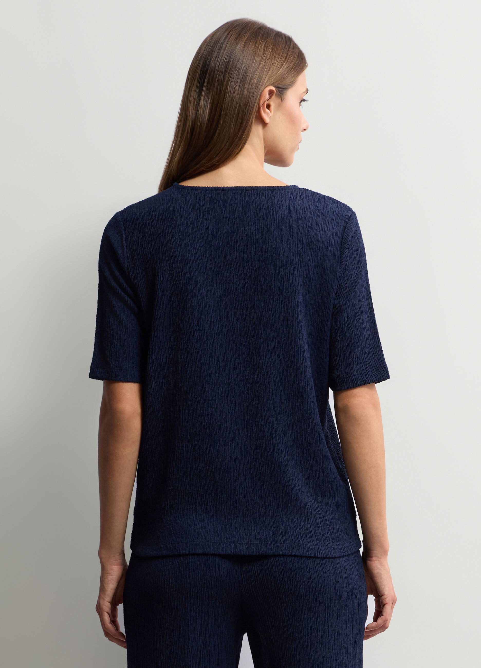 T-shirt girocollo stretch donna_1