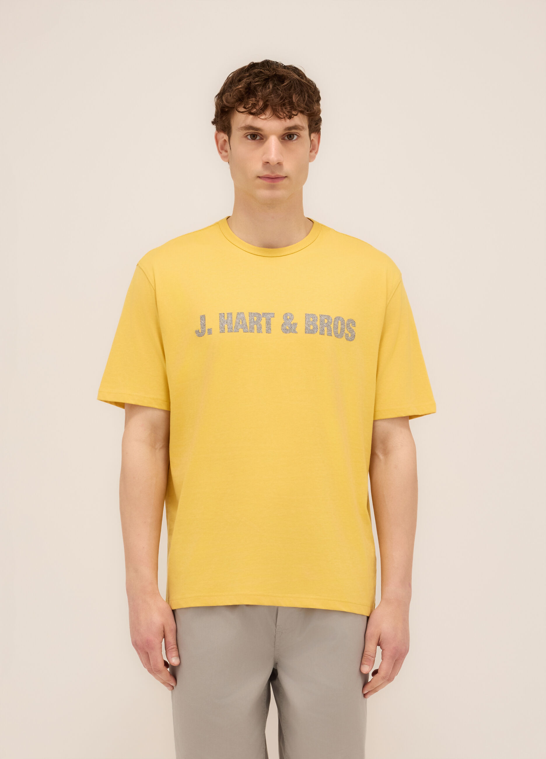 T-shirt girocollo con logo uomo_0