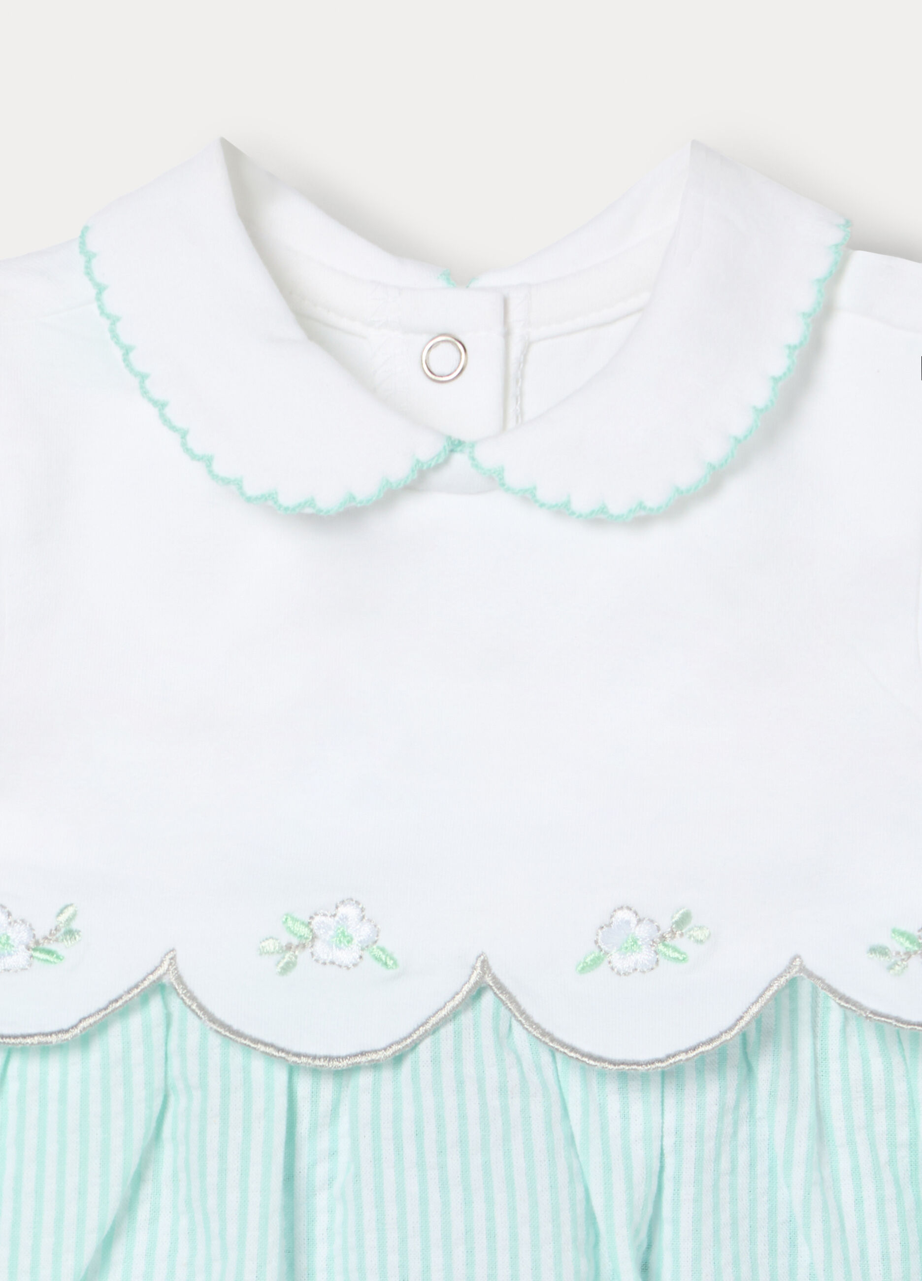 Pagliaccetto misto cotone seersucker neonata_2