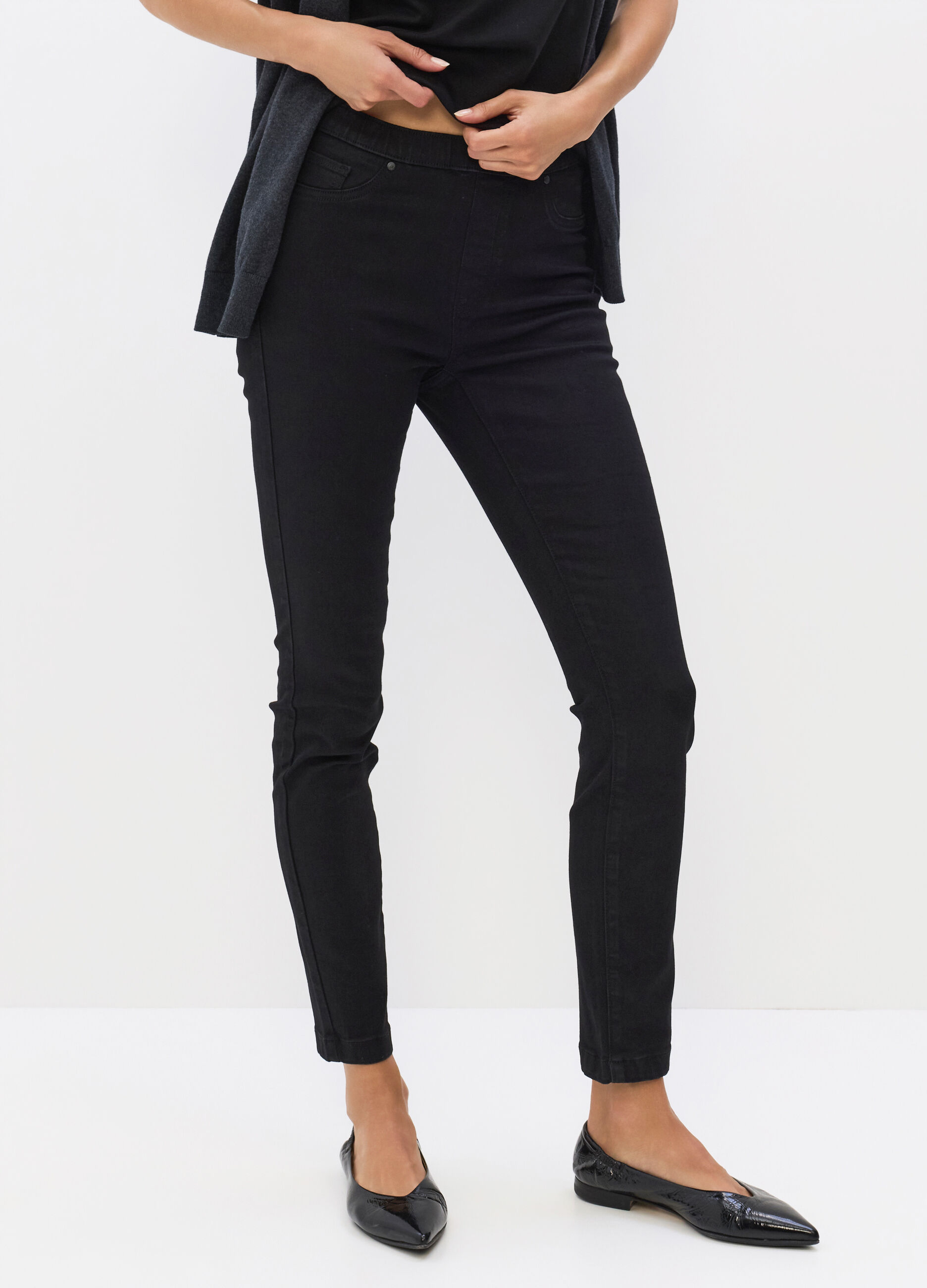 Jeggings Skinny Fit in denim stretch misto cotone donna_2