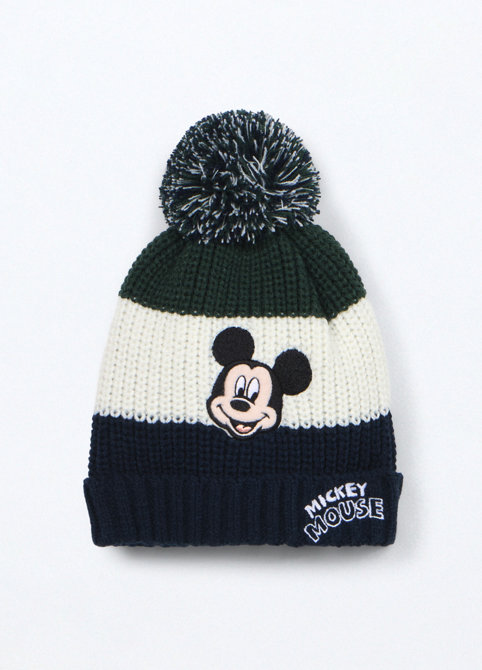 Berretto tricot a righe neonato_0