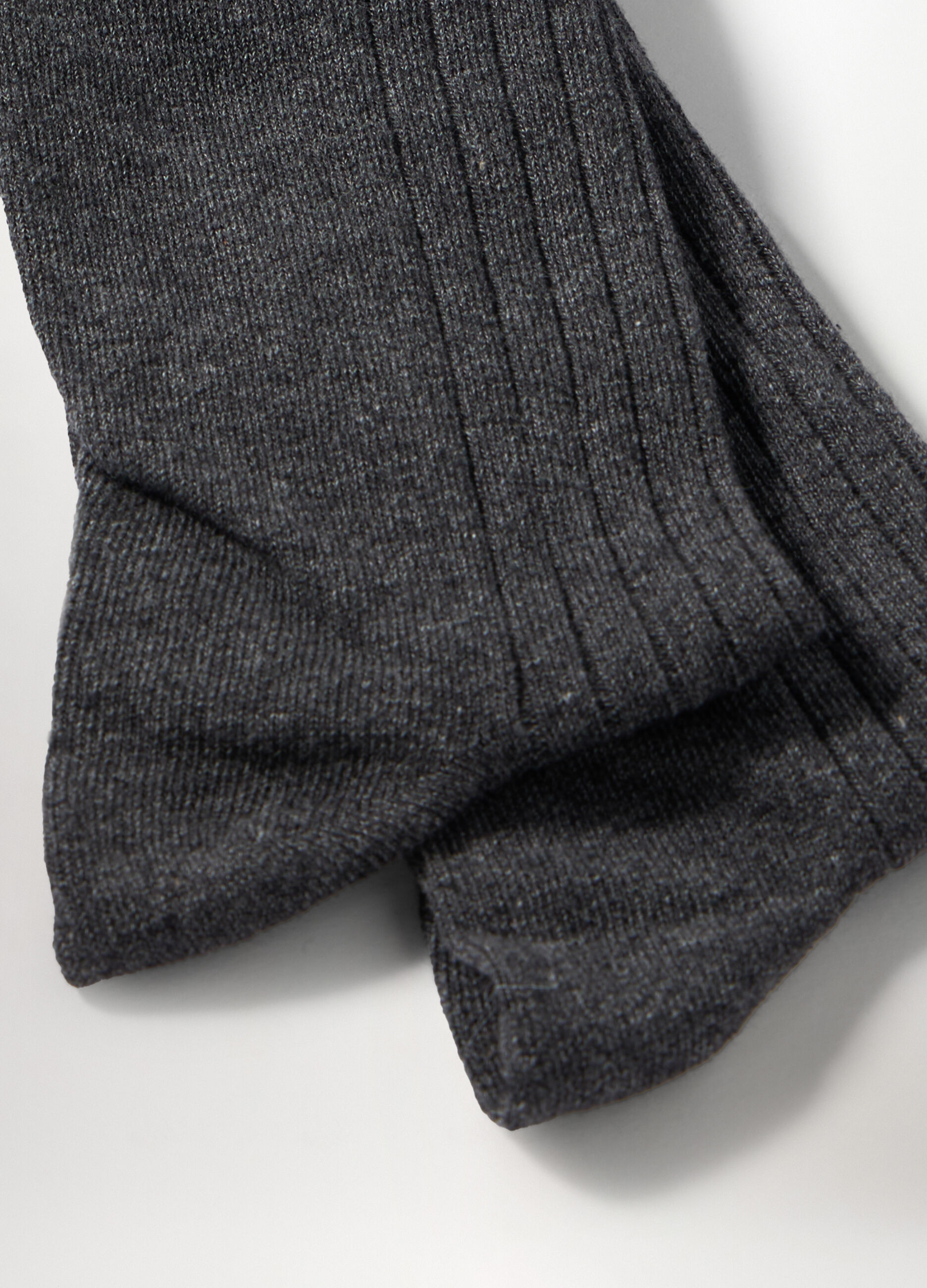 Calze corte in misto cotone a coste uomo_1