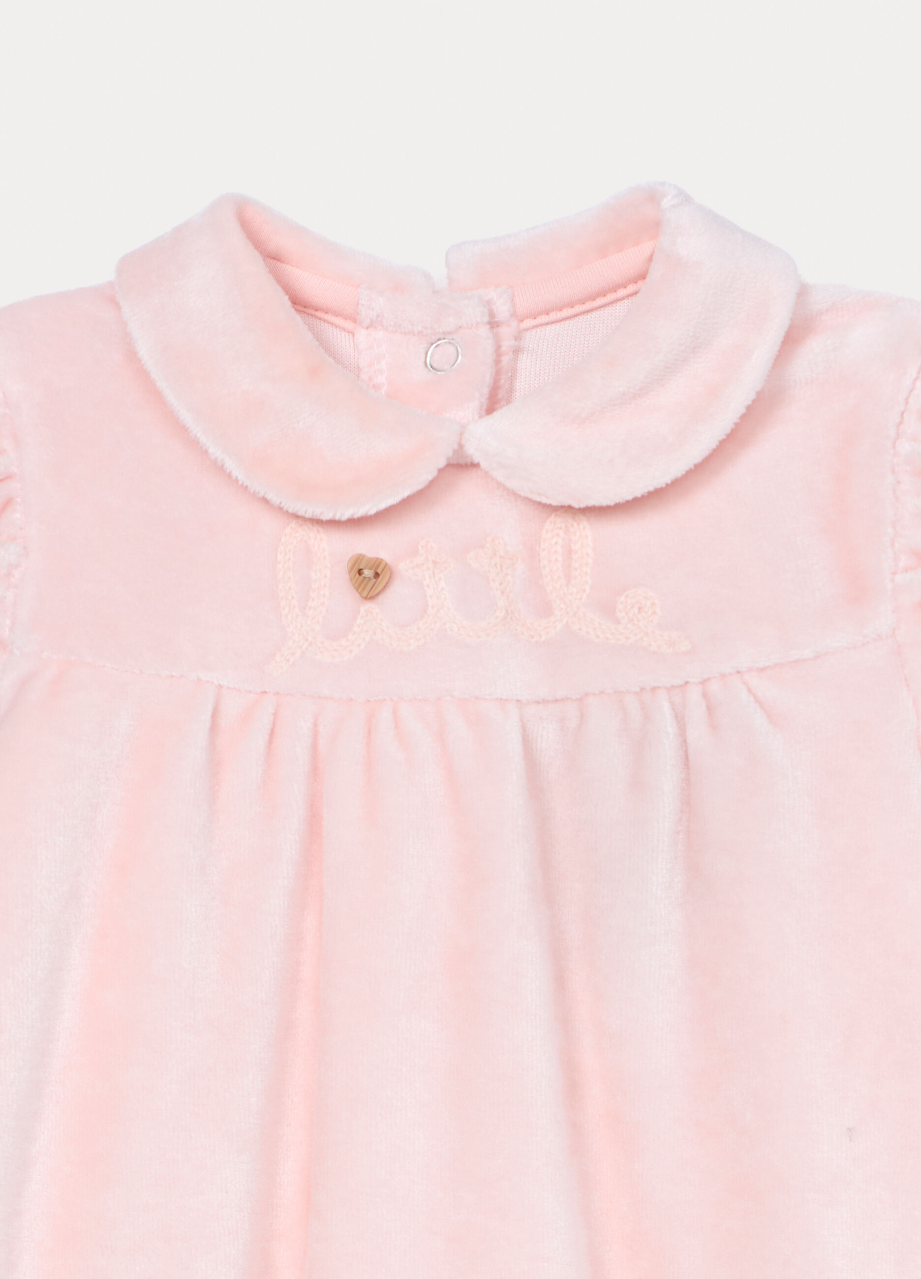 Tutina velour misto viscosa di bamboo neonata_2