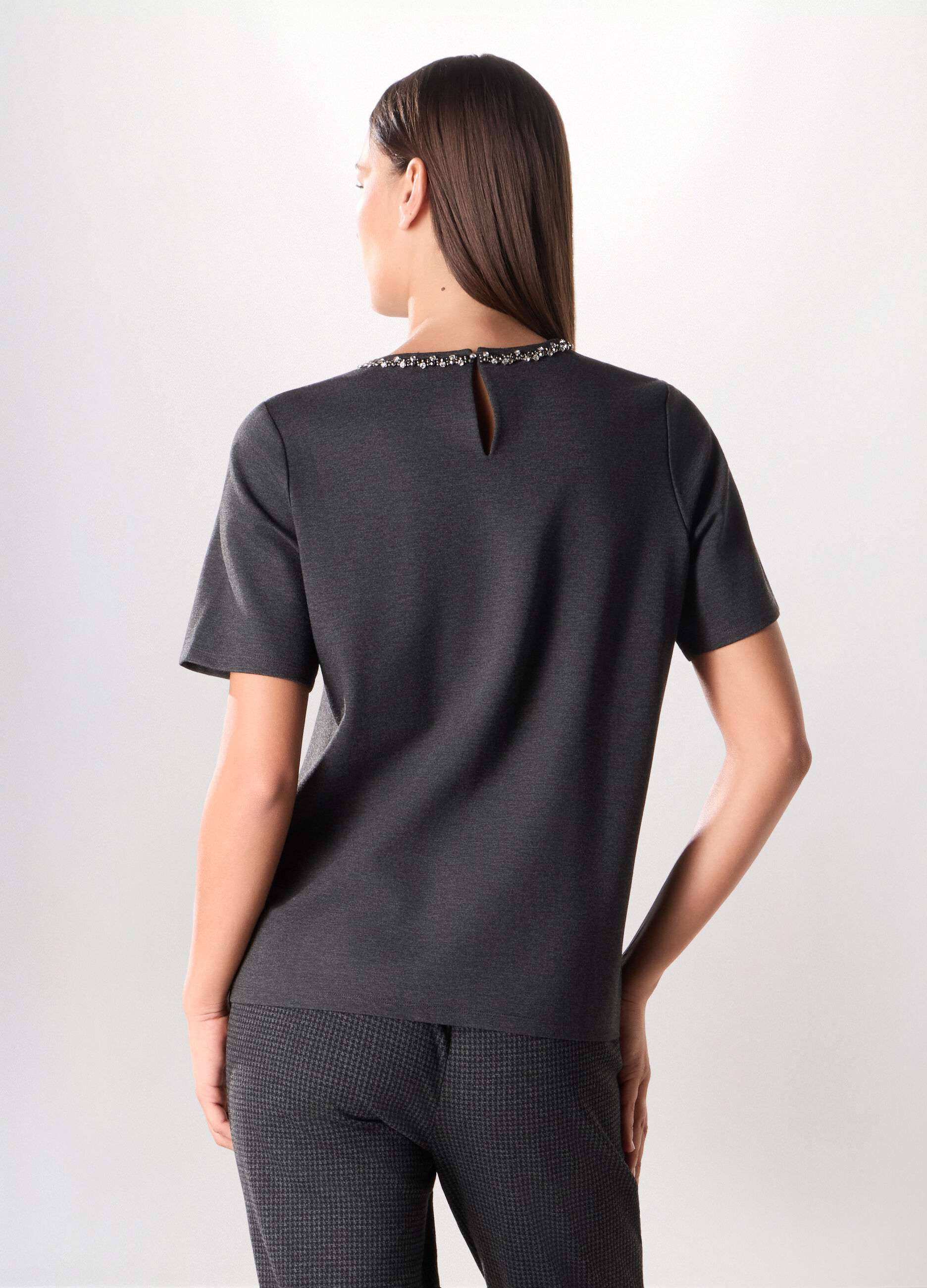 T-shirt misto viscosa donna_1