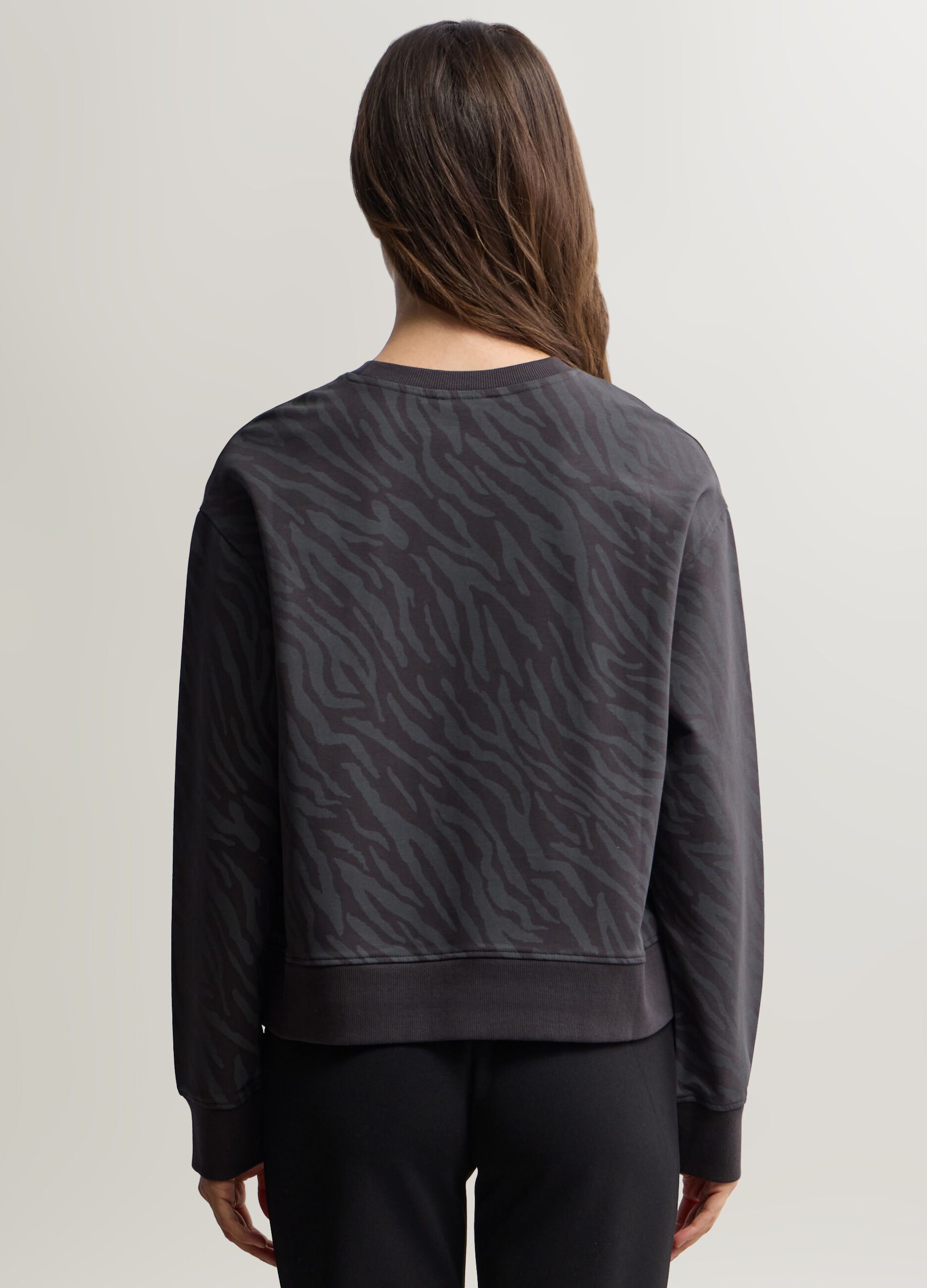 Felpa girocollo stretch donna_1