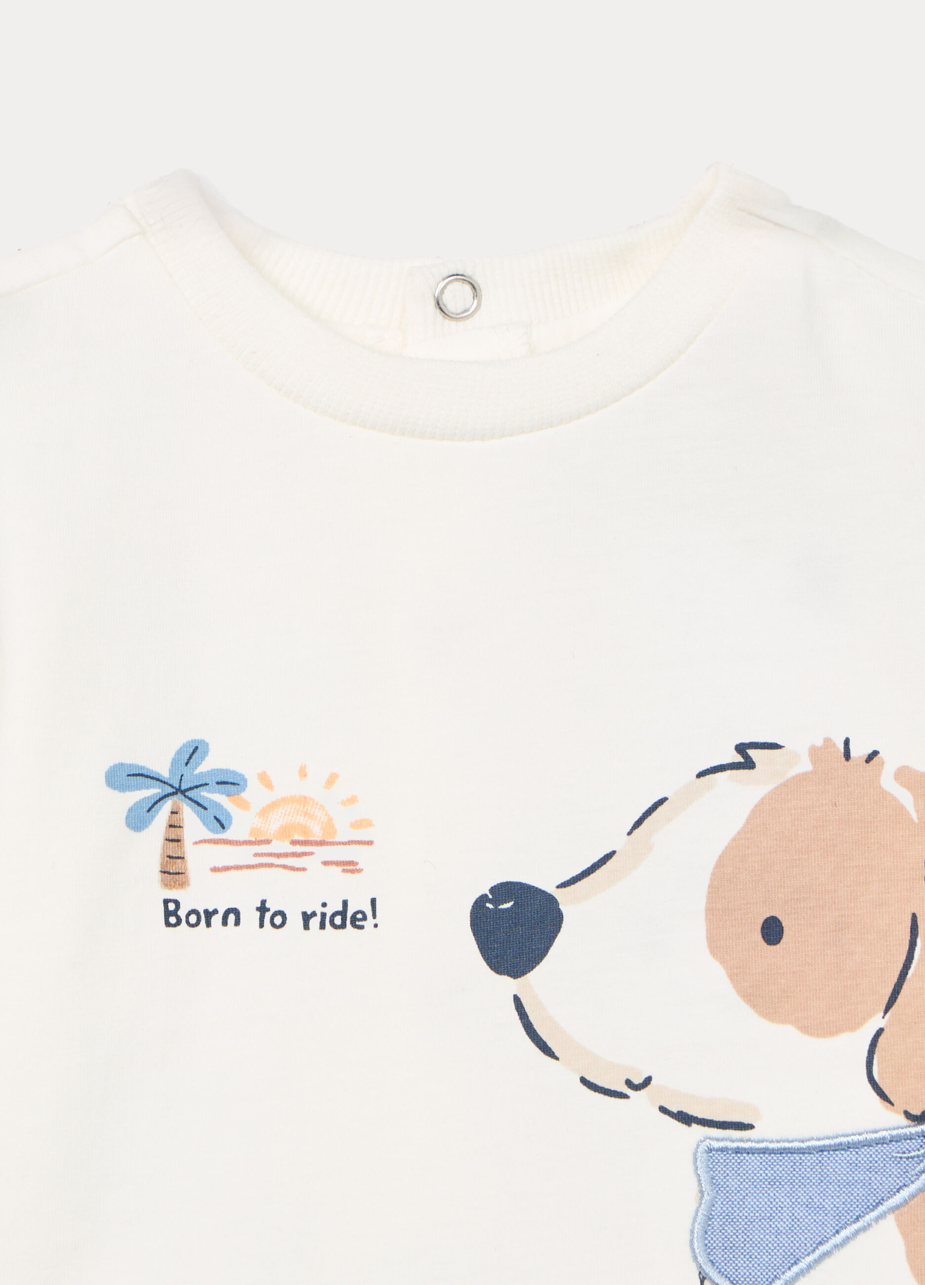 Jogging set in jersey di cotone stretch neonato_2