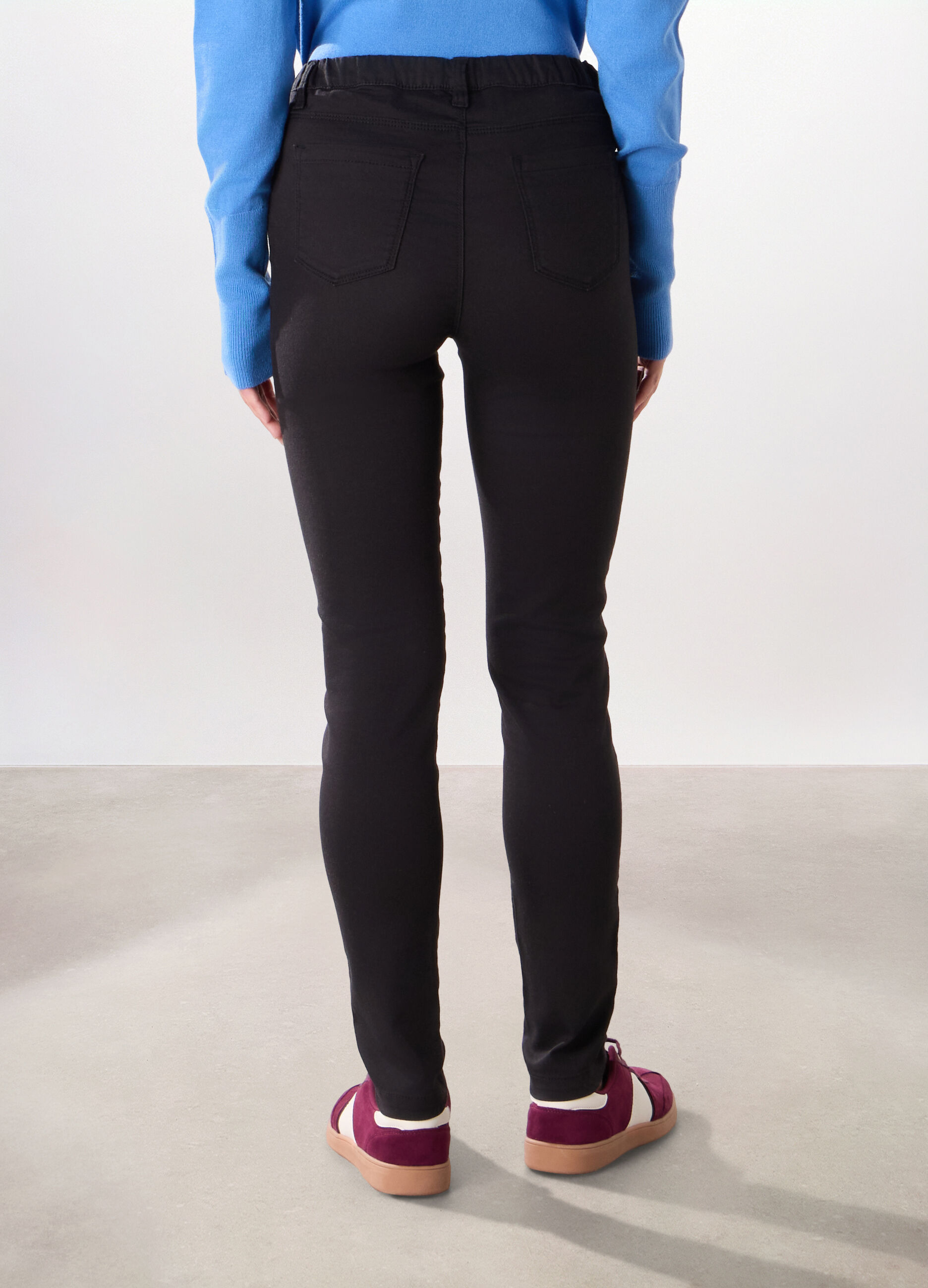 Treggings in misto cotone stretch donna_1