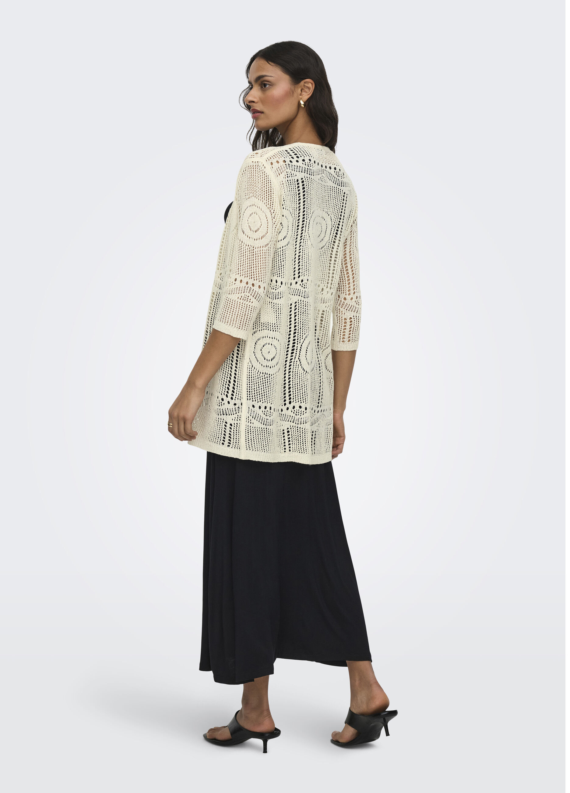 Cardigan in maglia con scollo a V_1