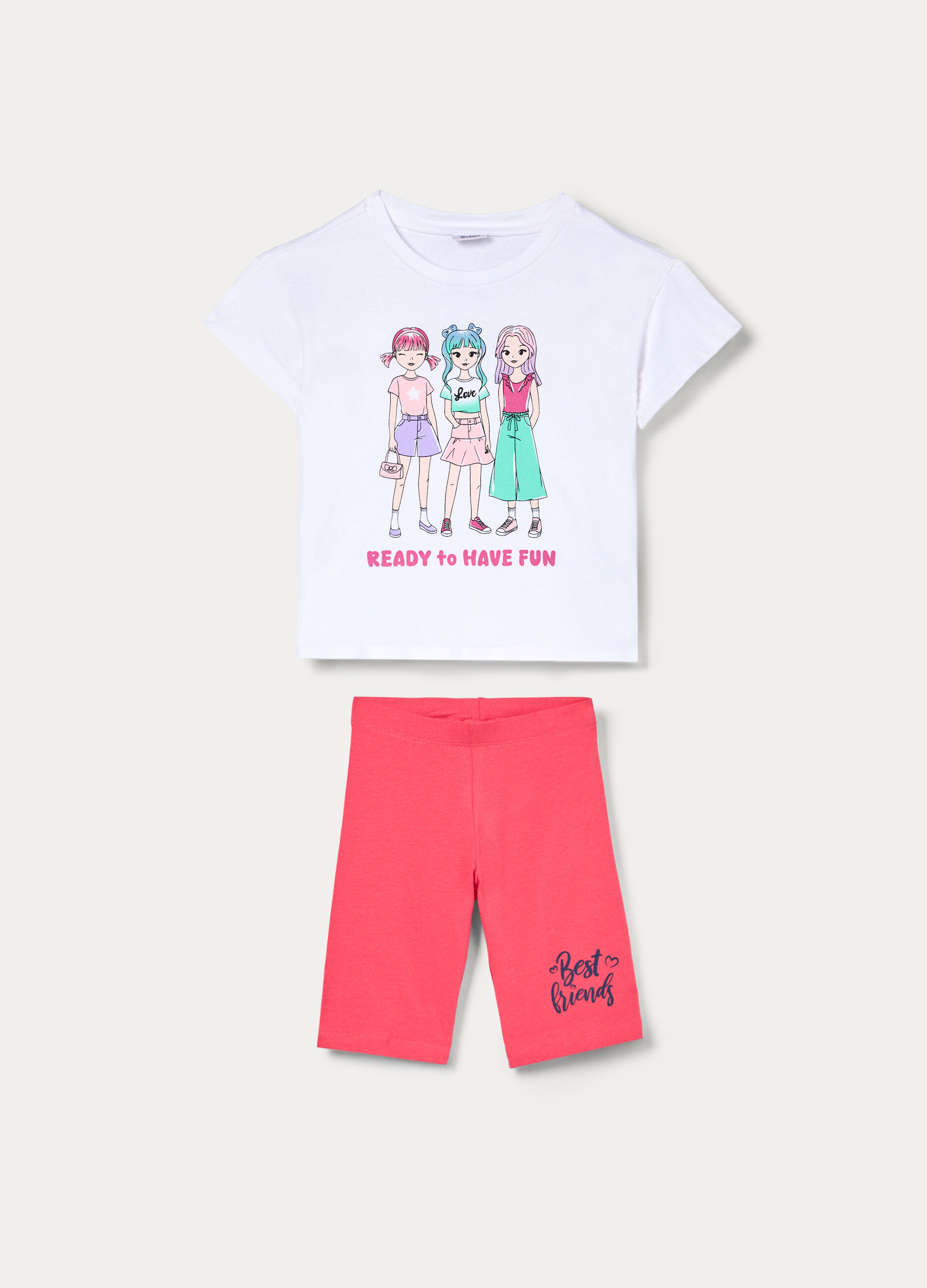 Jogging set in jersey di puro bambina_0