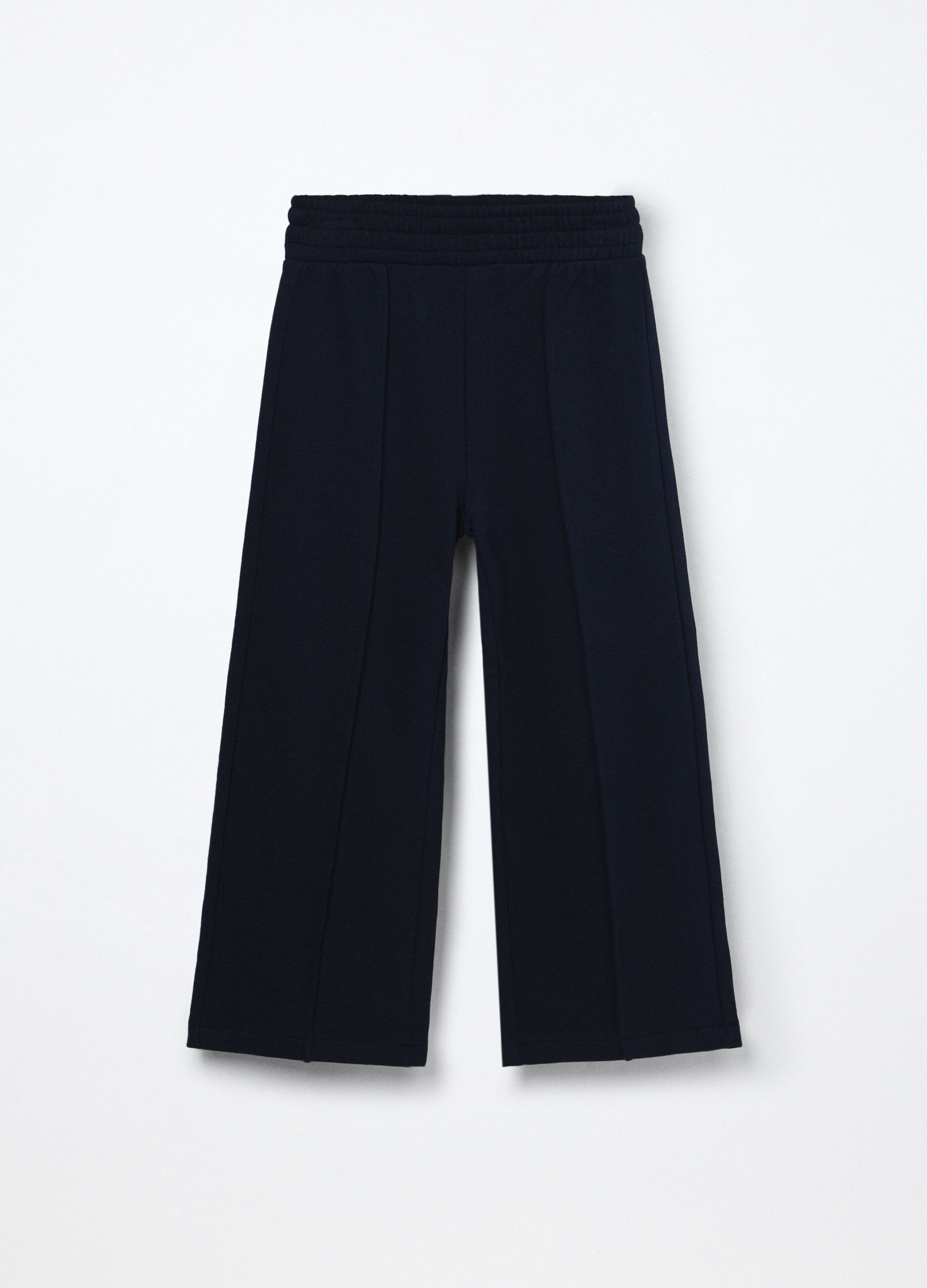Jogger in french terry di puro cotone bambina_0