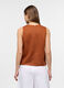 Blusa fit regular girocollo misto lino donna_1