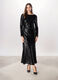 Vestito lungo con paillettes donna_0