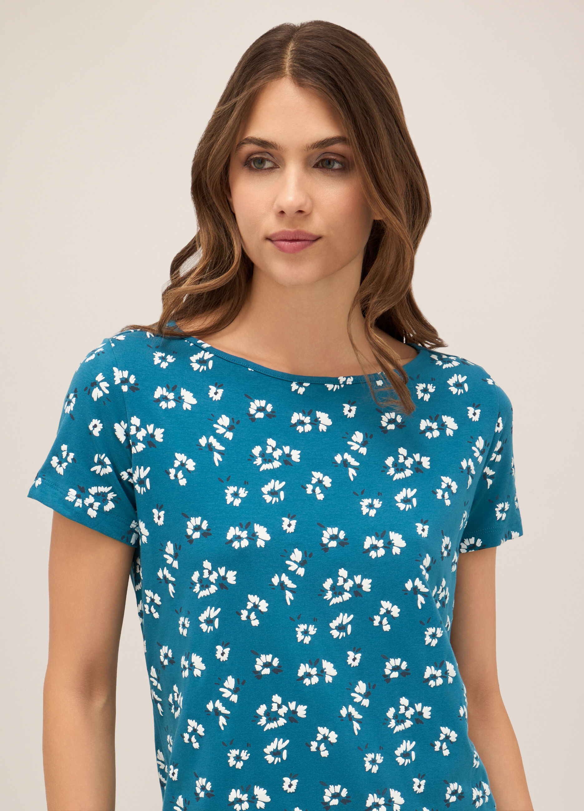 Abito corto in cotone stretch donna_2