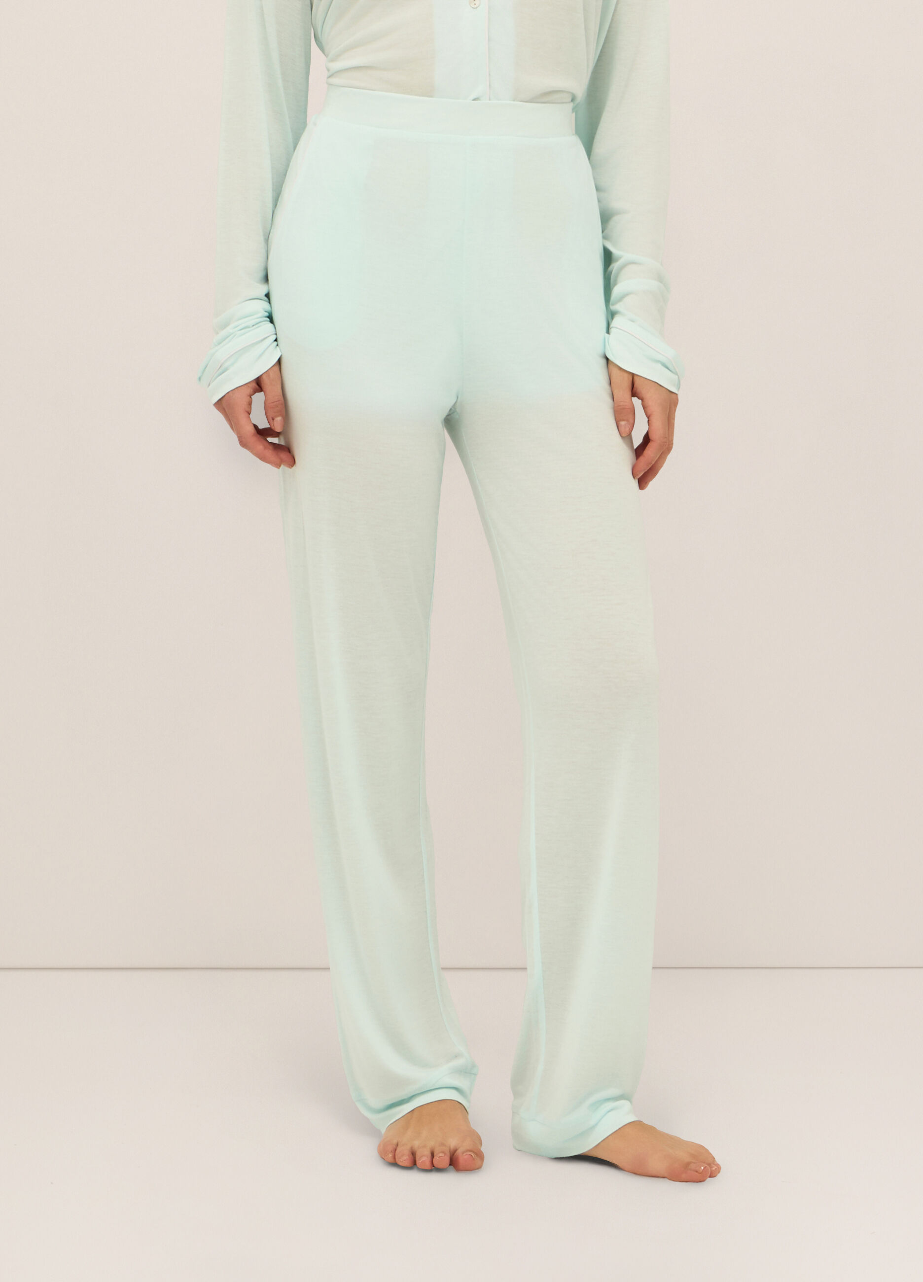 Pantaloni in pura viscosa donna_1
