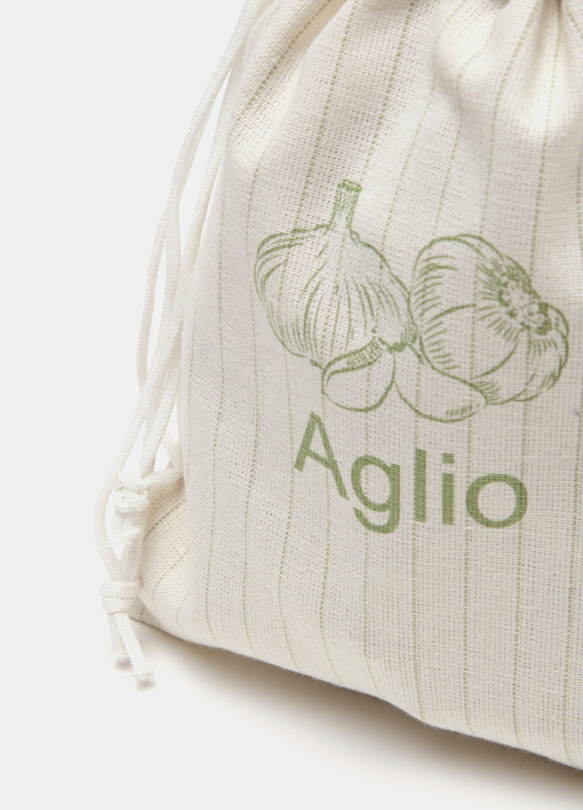 Sacchetto in puro cotone per aglio