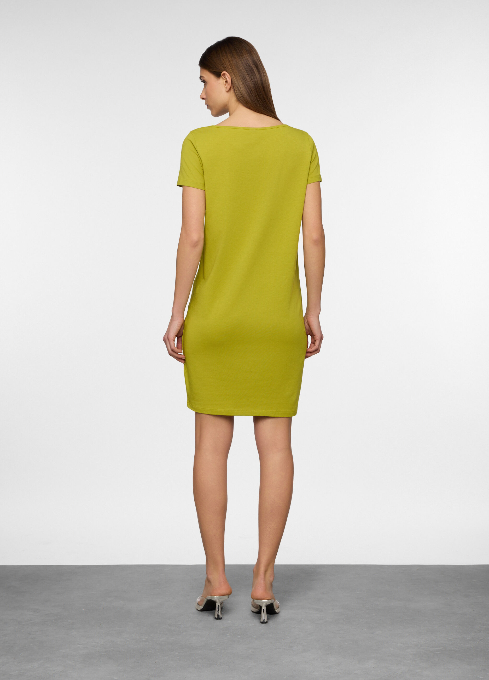 Abito corto stretch donna_1