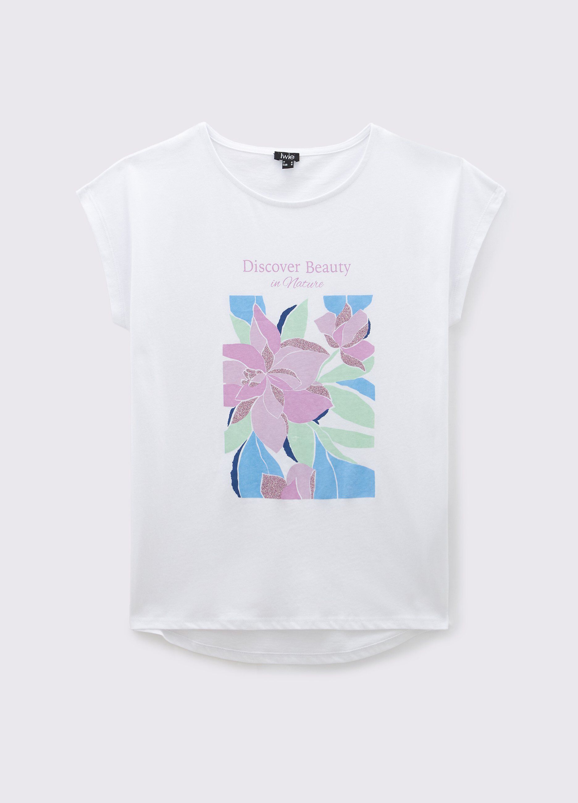 T-shirt in puro cotone donna_0
