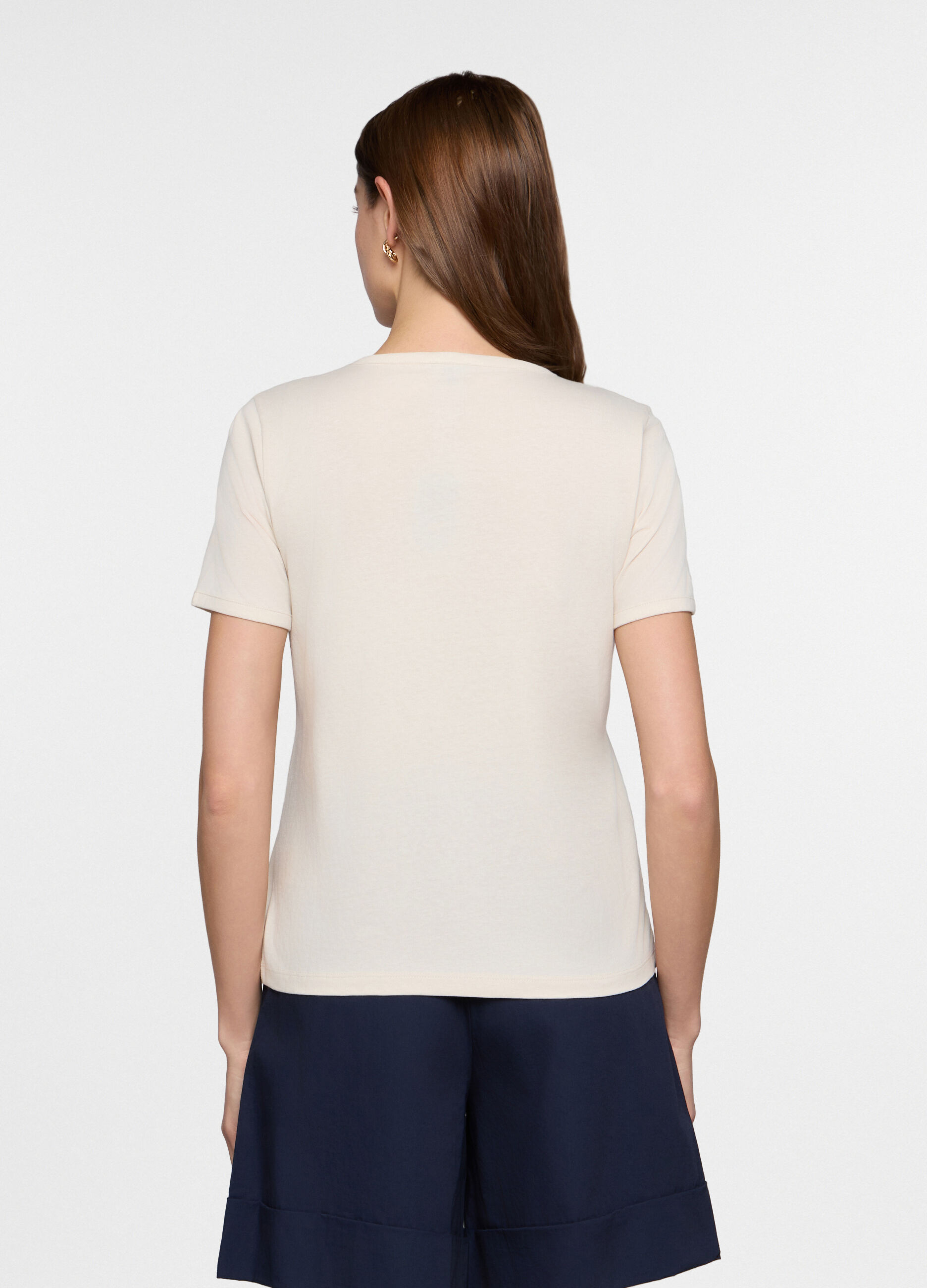 T-shirt girocollo donna_1