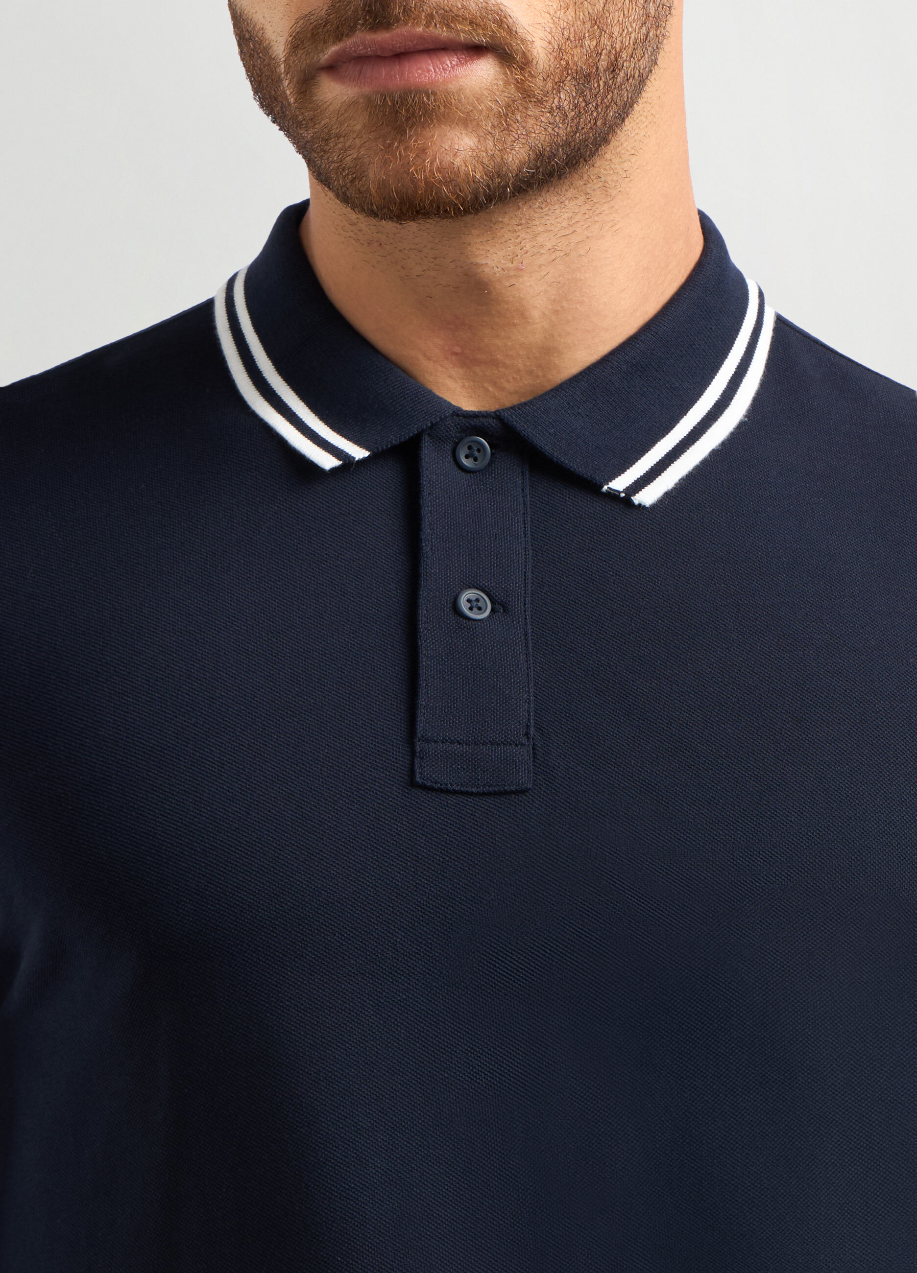 Polo in piquet di cotone uomo_2