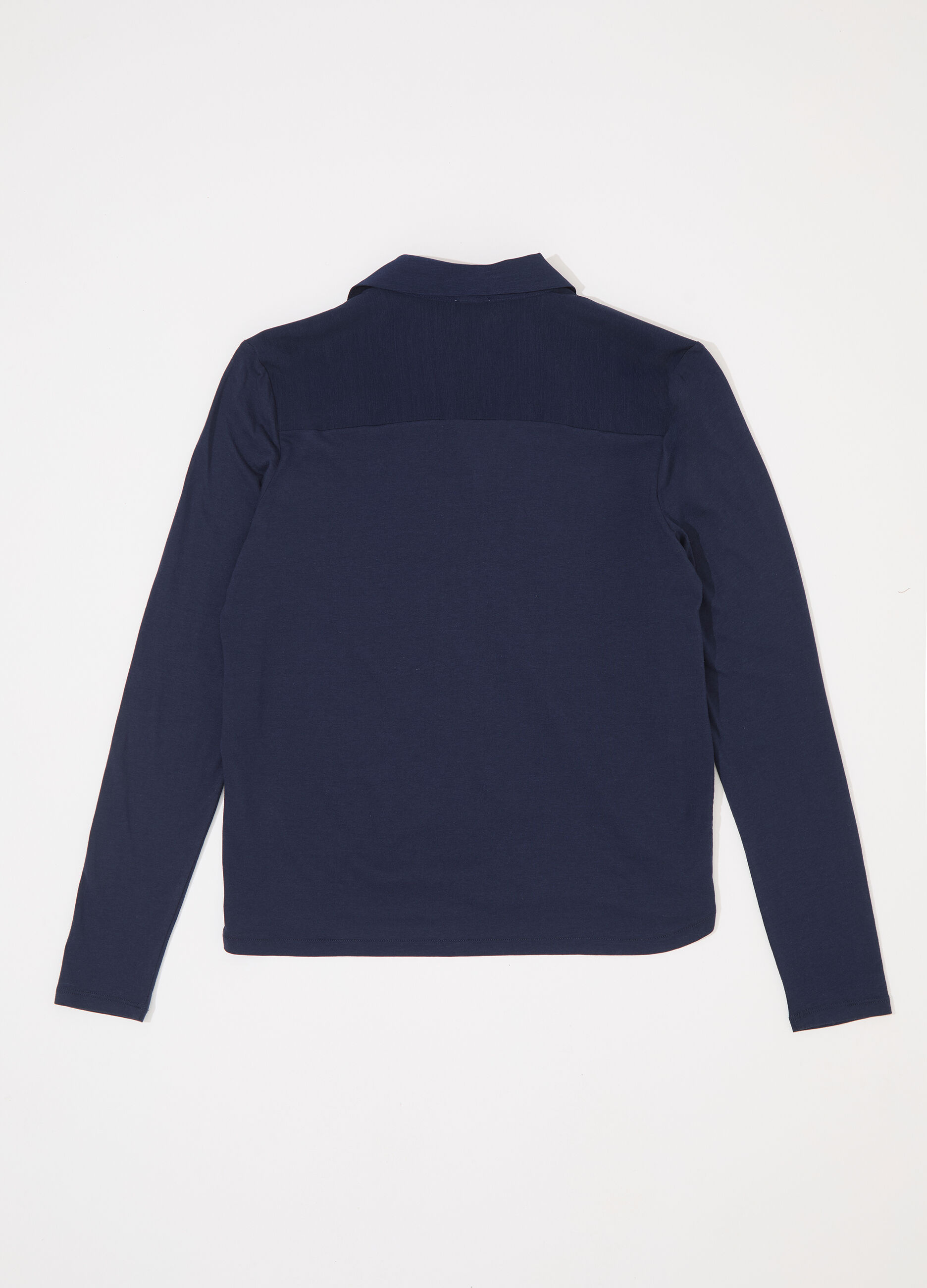 Maglietta a maniche lunghe in cotone e modal donna_5