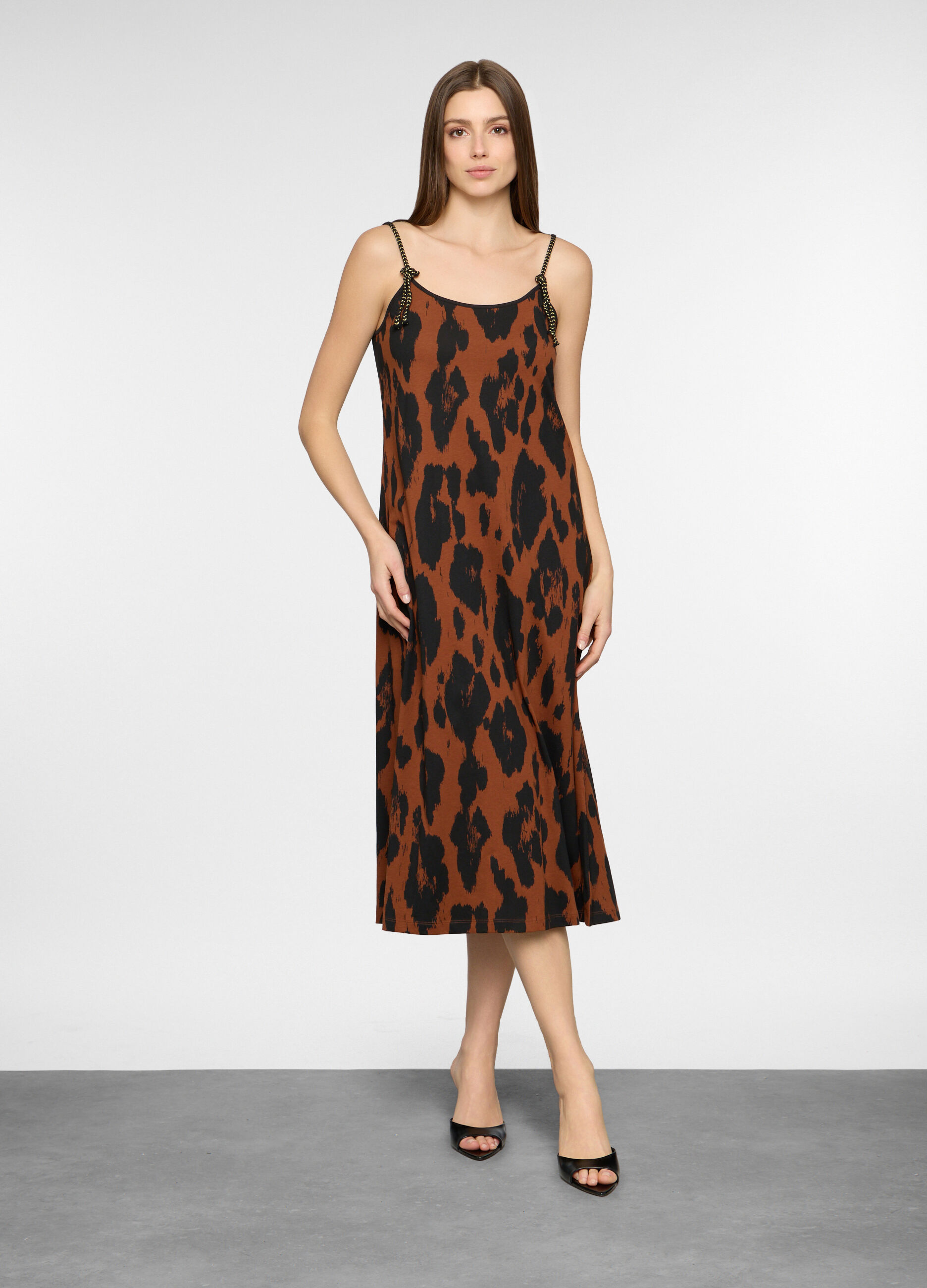 Abito lungo in jersey donna_0