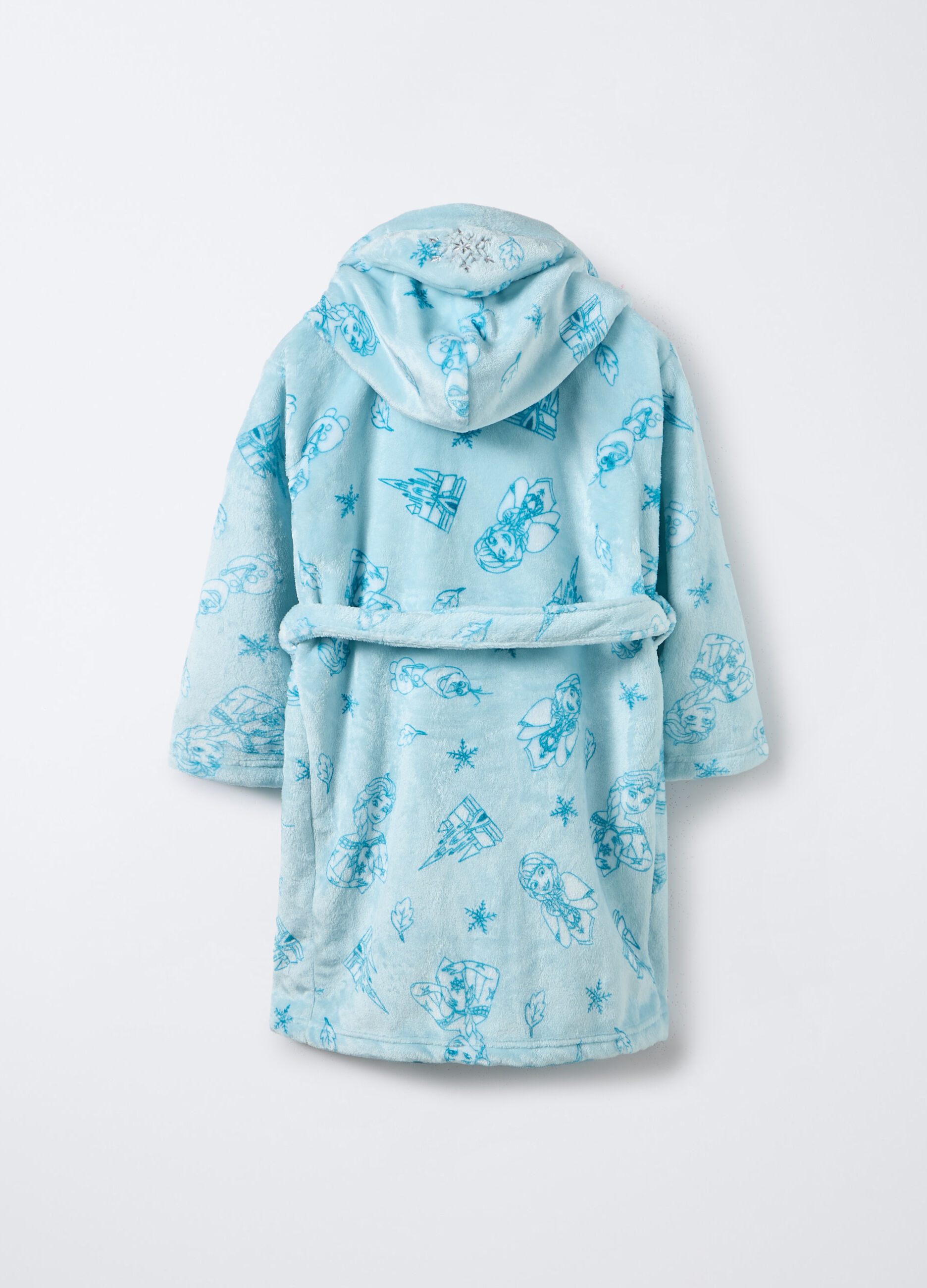 Vestaglia Disney in coral fleece con cappuccio bambina_1