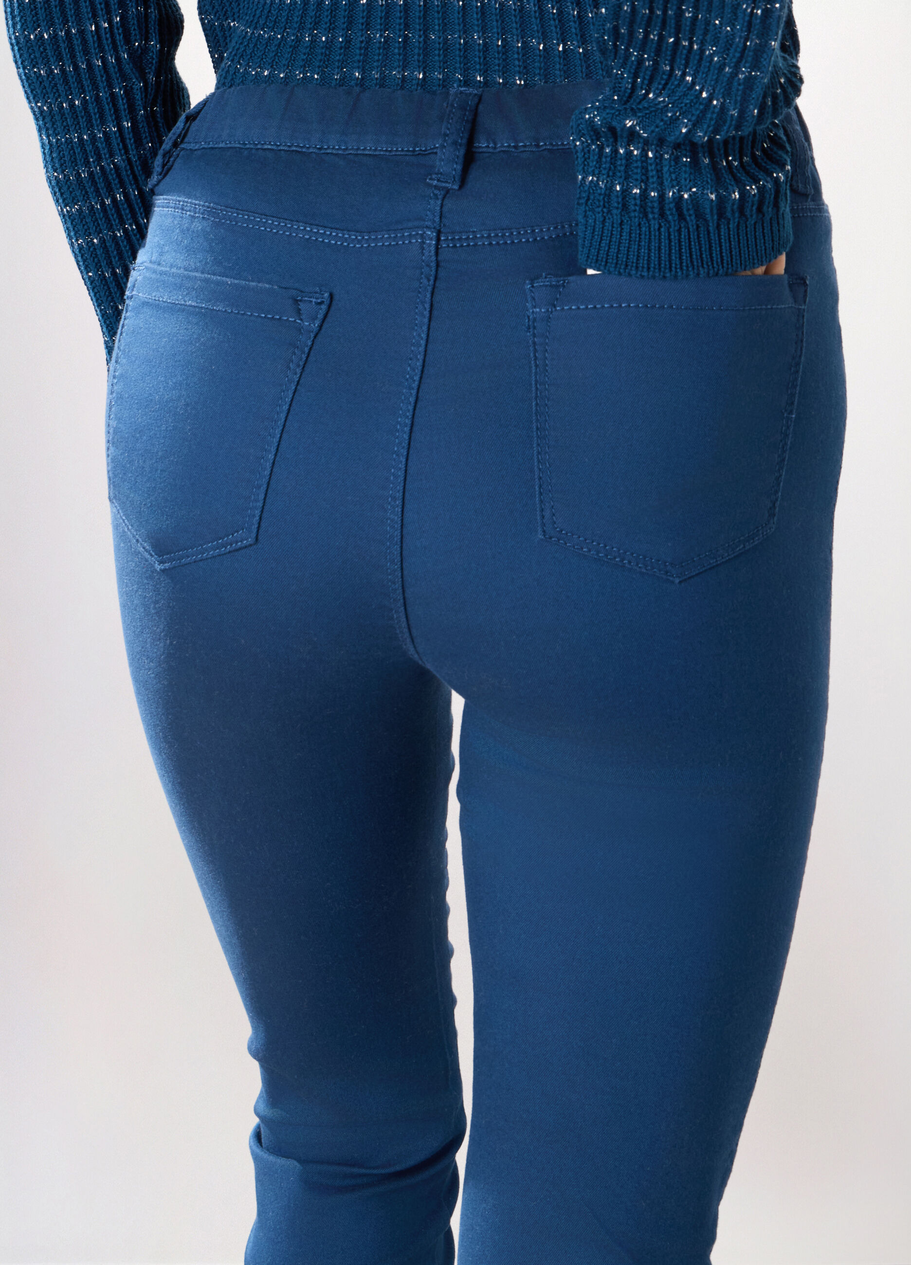 Treggings in misto cotone stretch donna_2