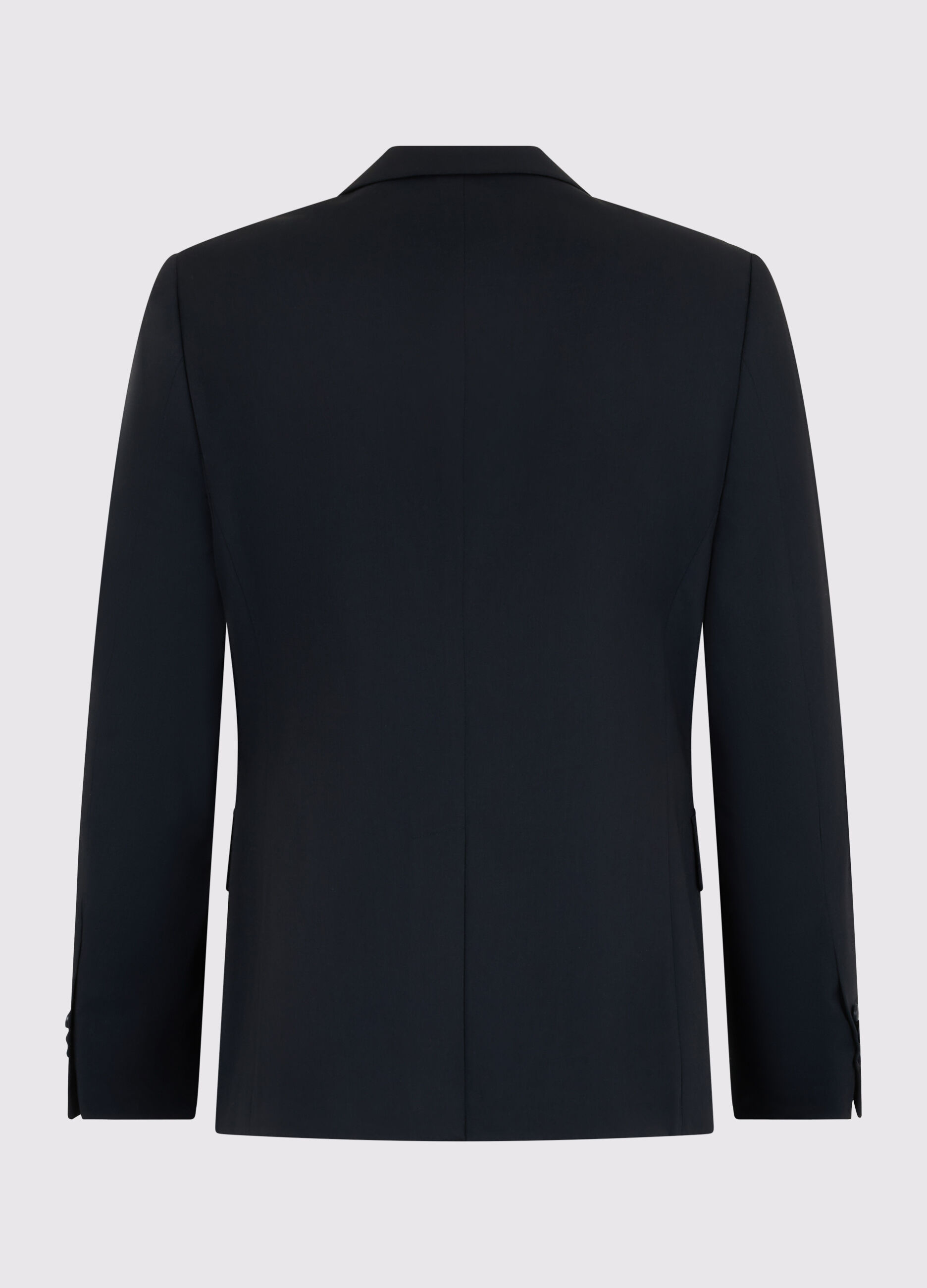Blazer a due bottoni in tessuto stretch uomo_4