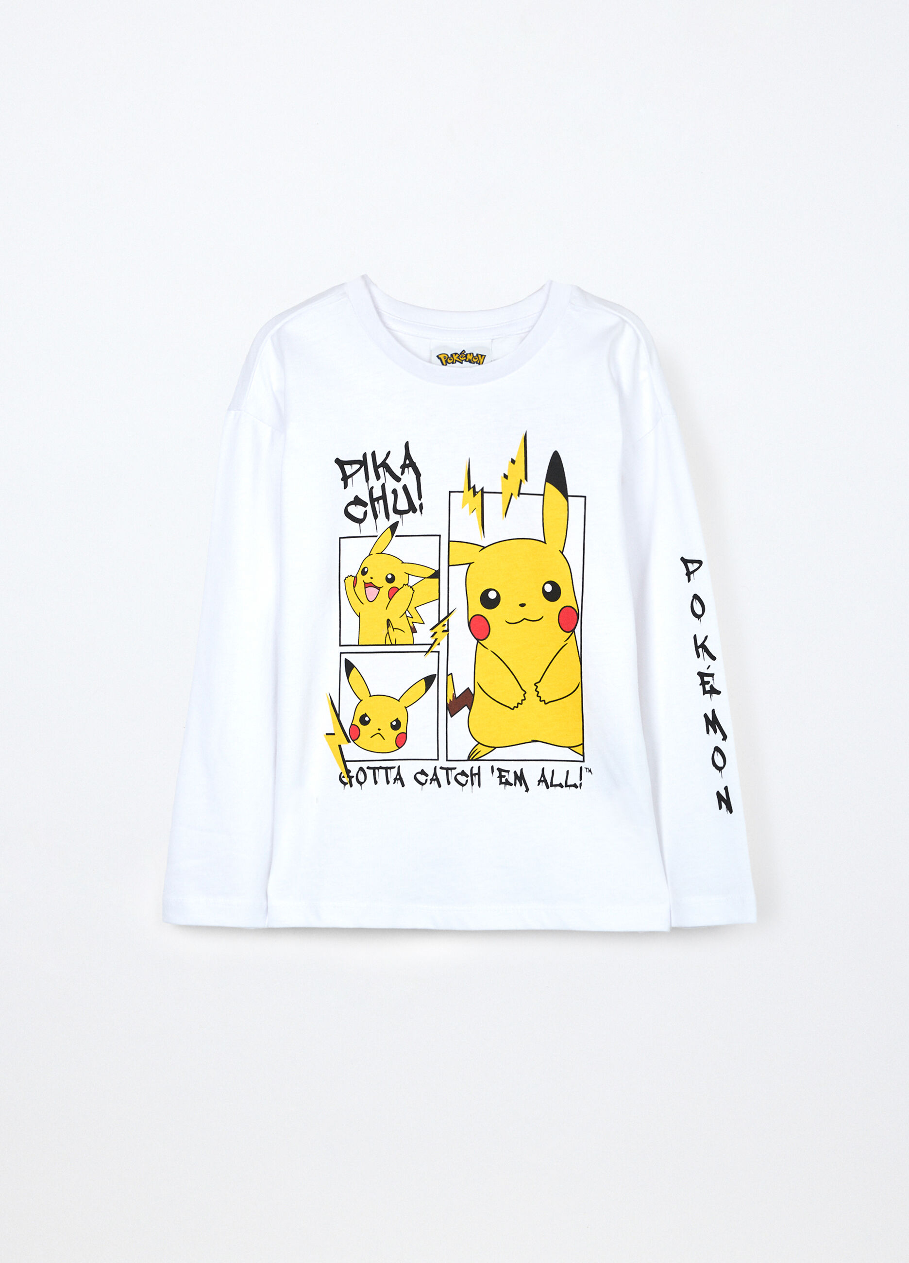 T-shirt Pokémon in jersey di puro cotone bambino_0